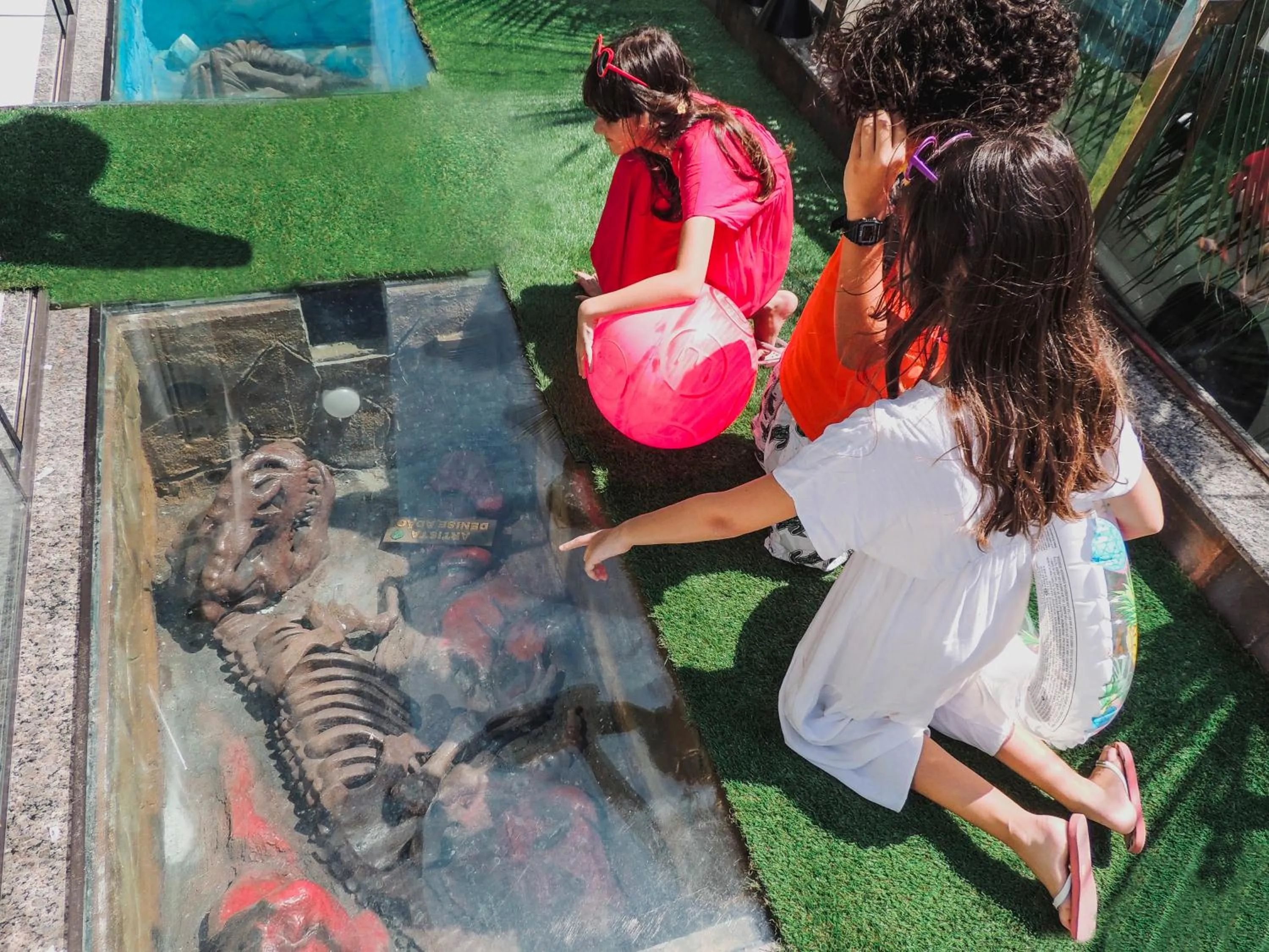Decorative detail in Hotel Recanto dos Dinossauros