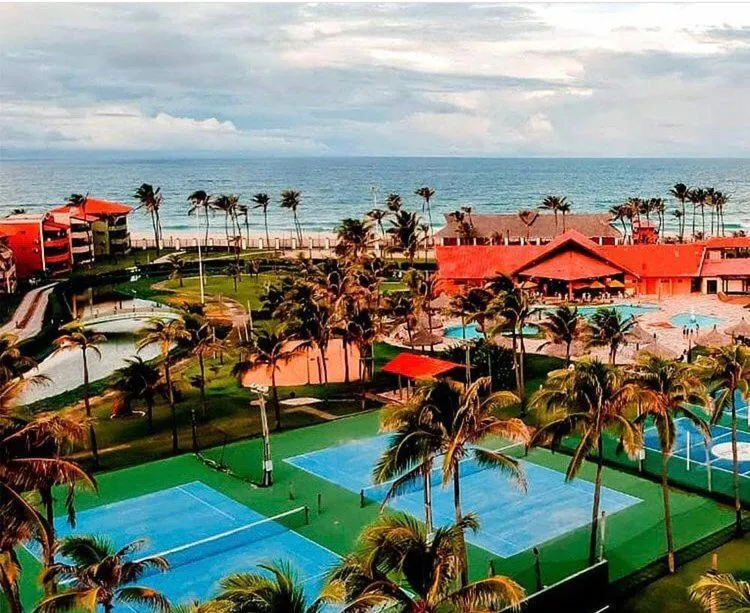 Bird's eye view in Apartamento Aquaville Pé na areia e Água coco
