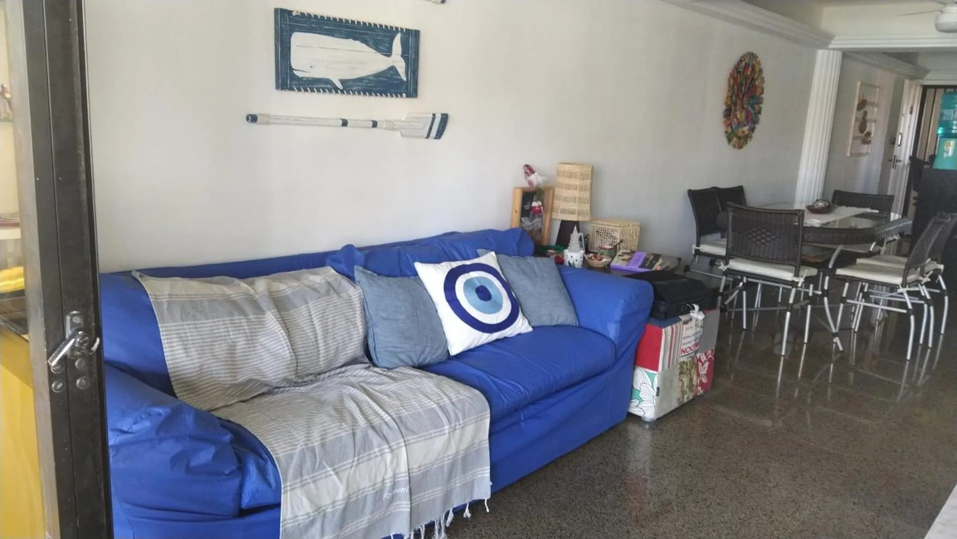 Living room in Apartamento Aquaville Pé na areia e Água coco