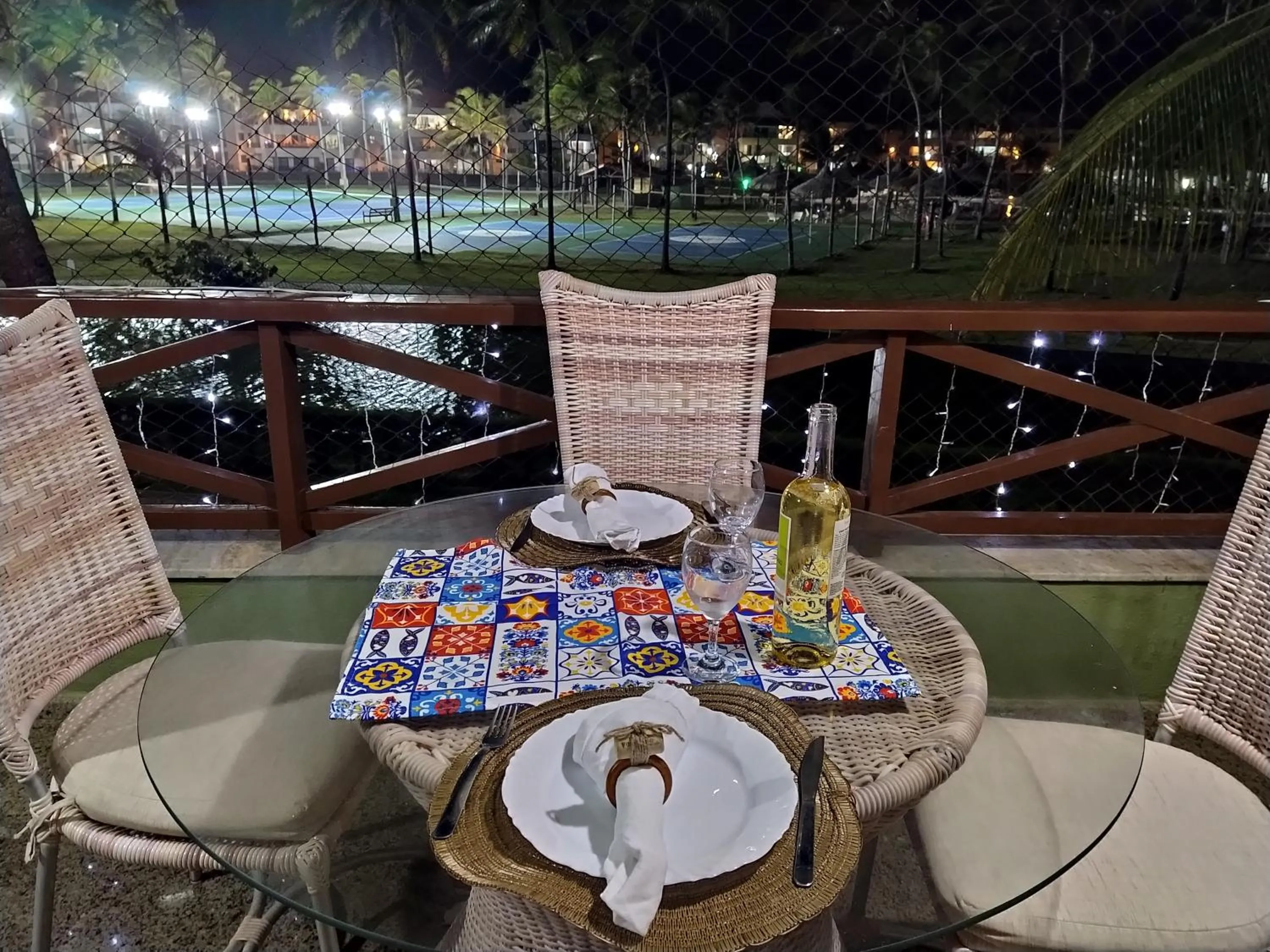 Balcony/Terrace in Apartamento Aquaville Pé na areia e Água coco