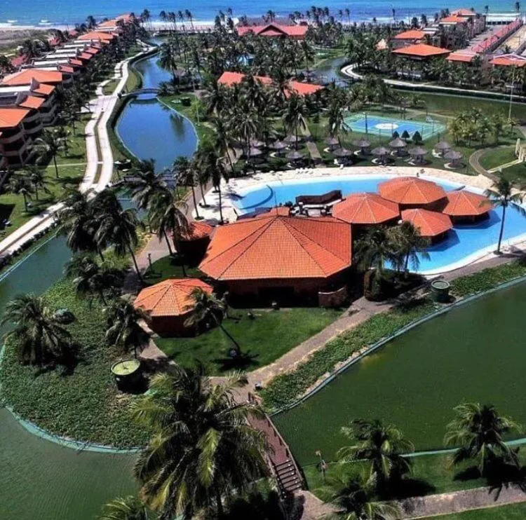 Bird's eye view in Apartamento Aquaville Pé na areia e Água coco