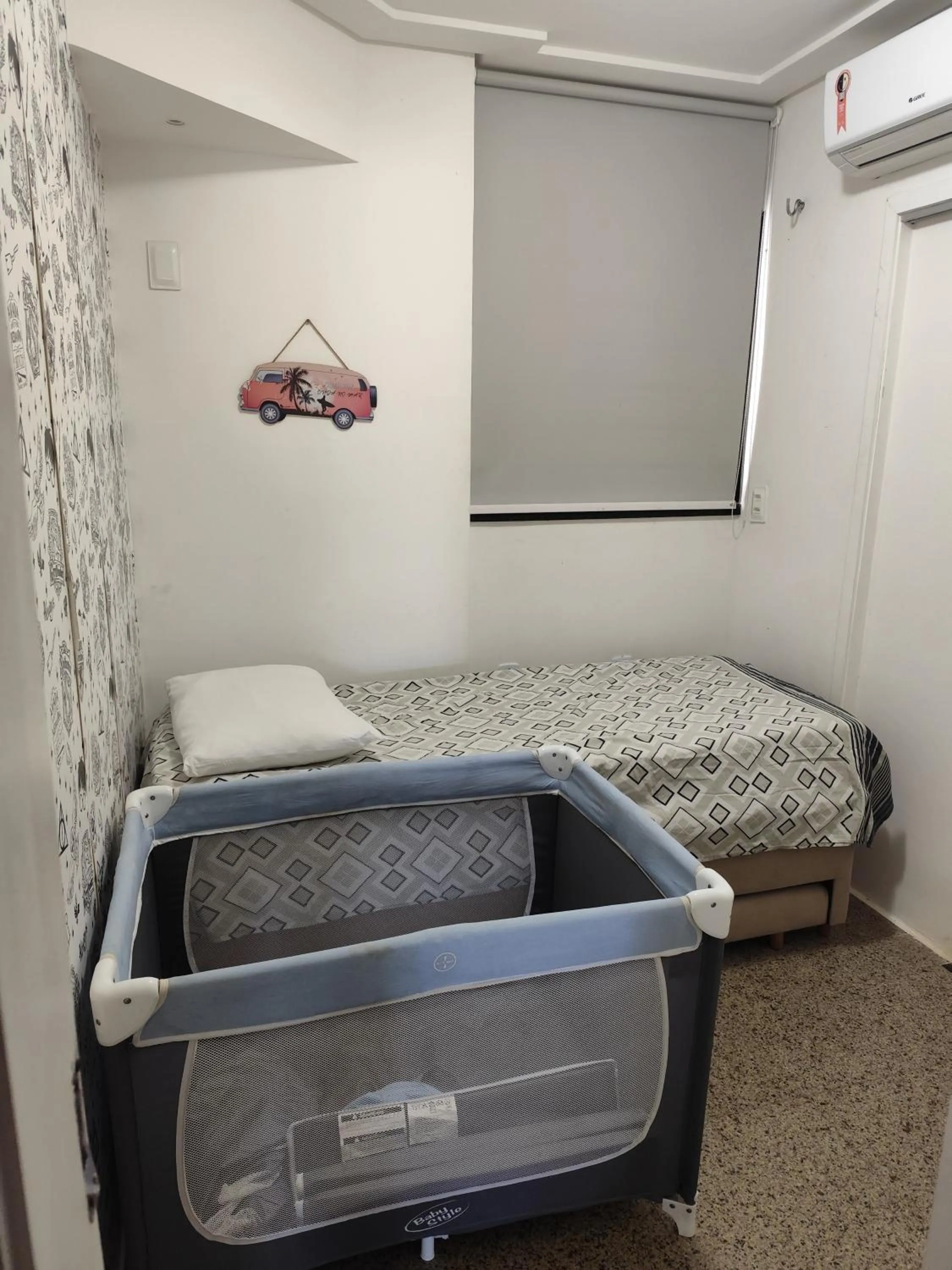 cot, Bed in Apartamento Aquaville Pé na areia e Água coco