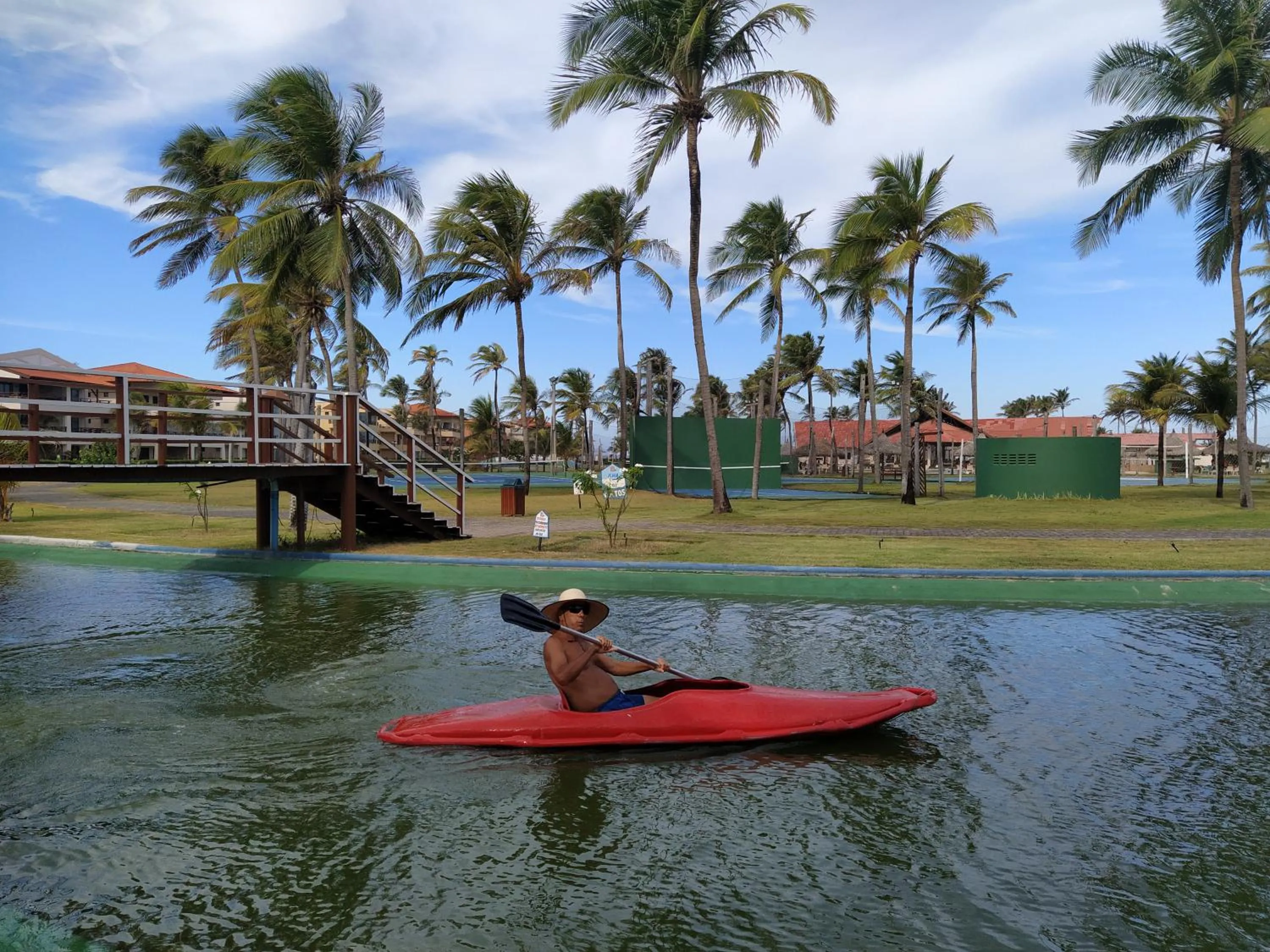 Lake view in Apartamento Aquaville Pé na areia e Água coco
