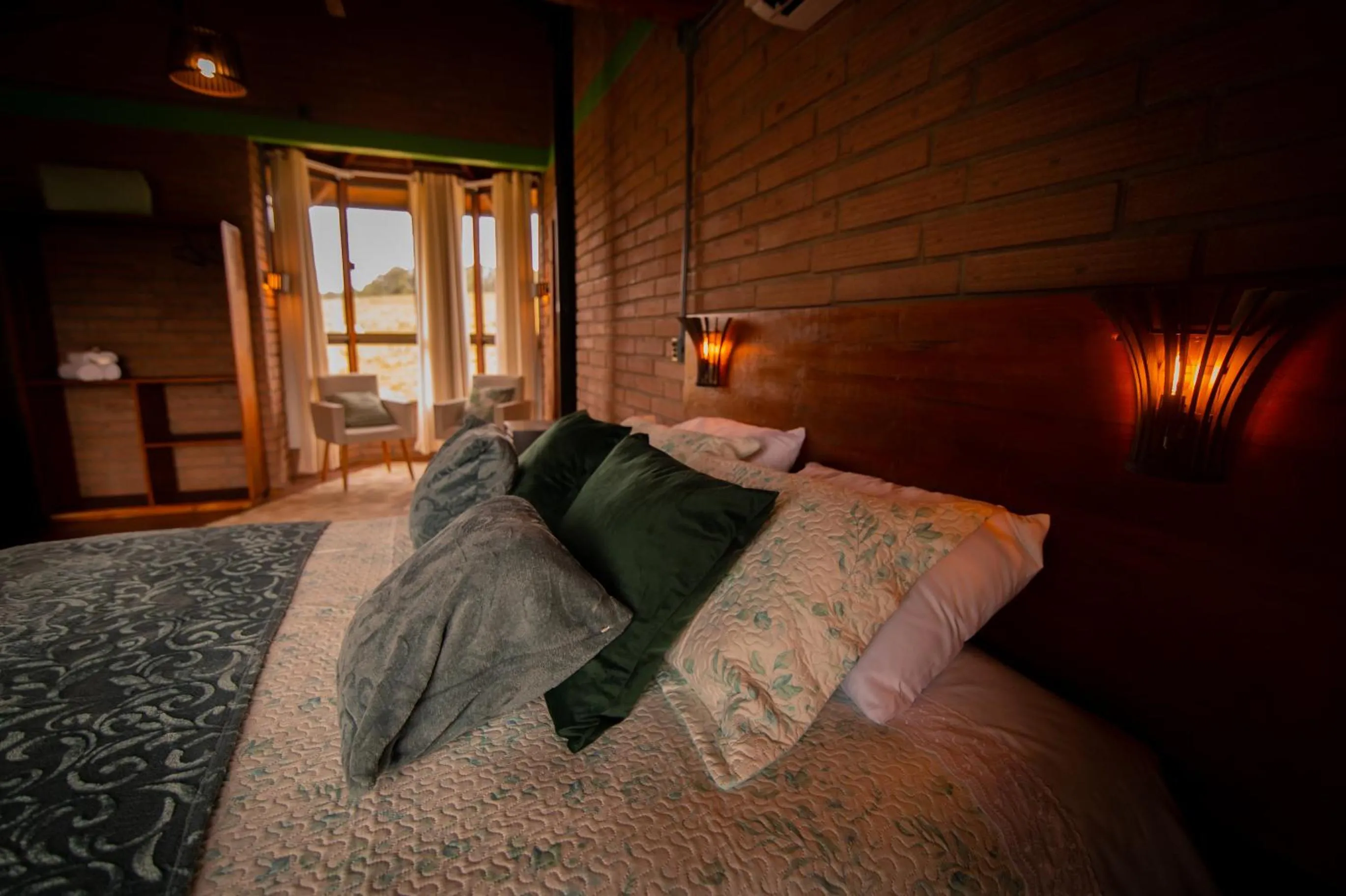 Bed in Chalés Corucacas