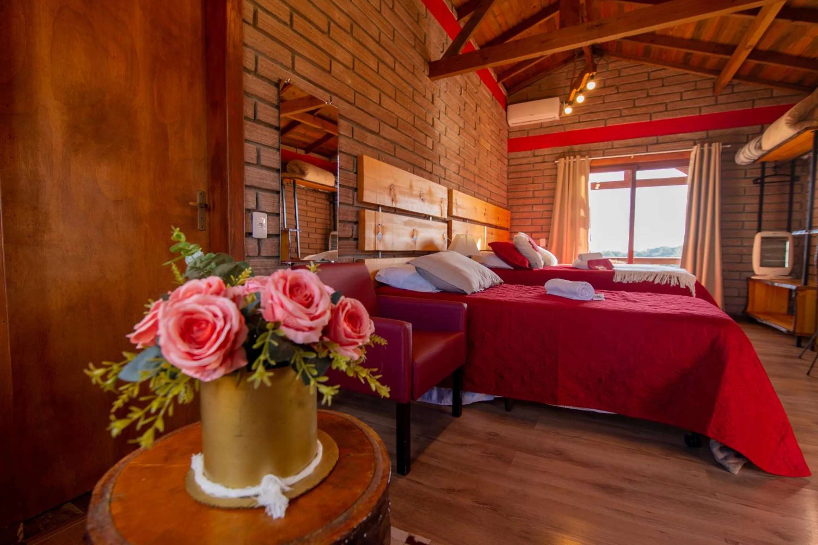 Bed in Chalés Corucacas