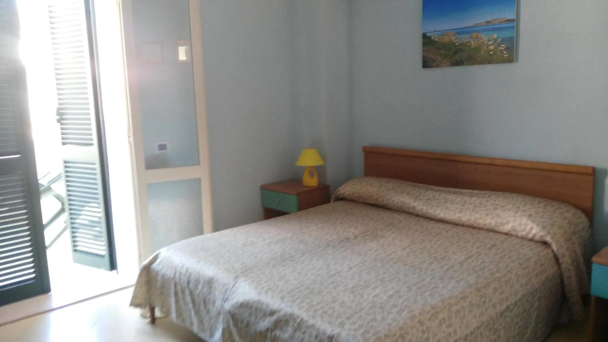 Balcony/Terrace, Bed in Hotel Geranio Rosso