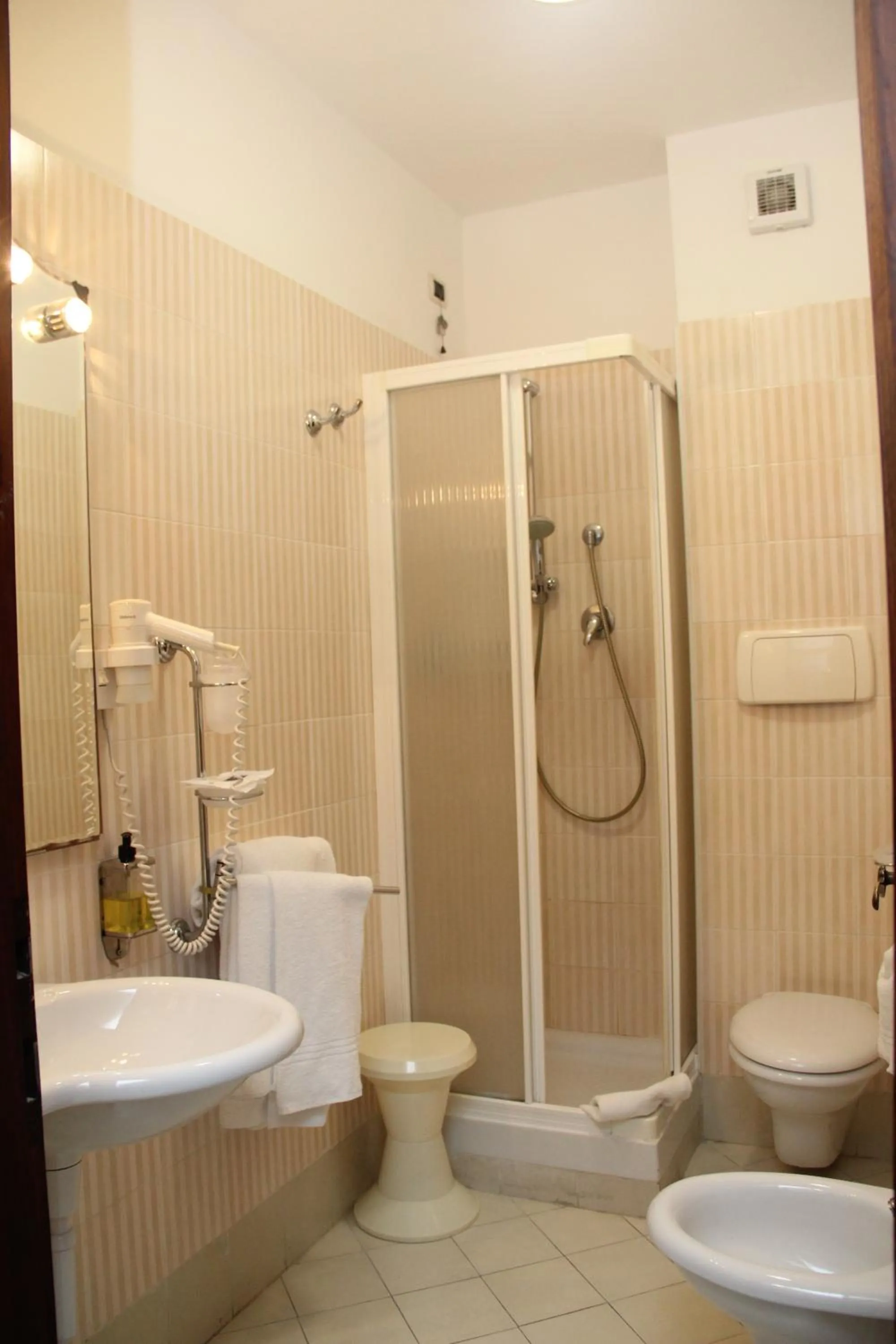 Shower in Hotel Geranio Rosso