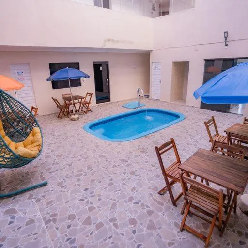 Pool view in Pousada Villa Costeira