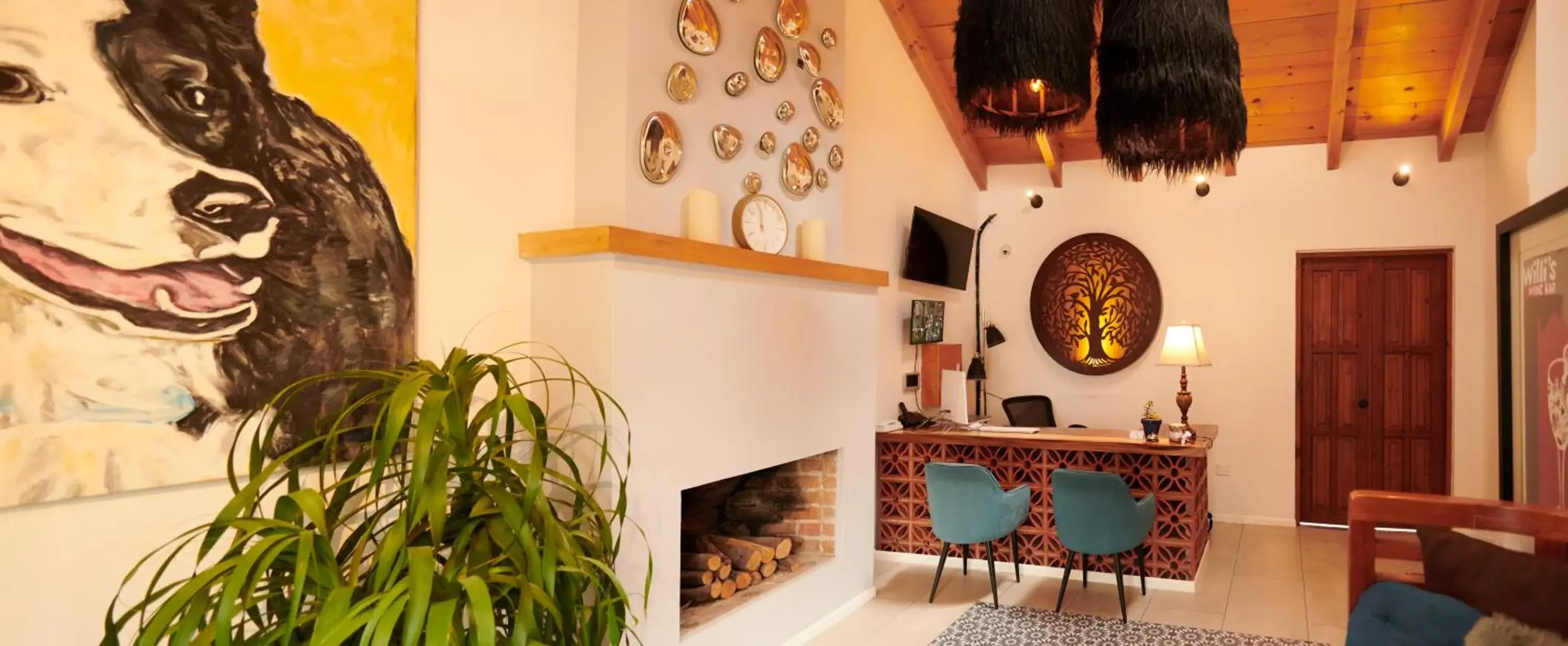 Lobby or reception in Hacienda Valentino Lobby or reception in Hacienda Valentino