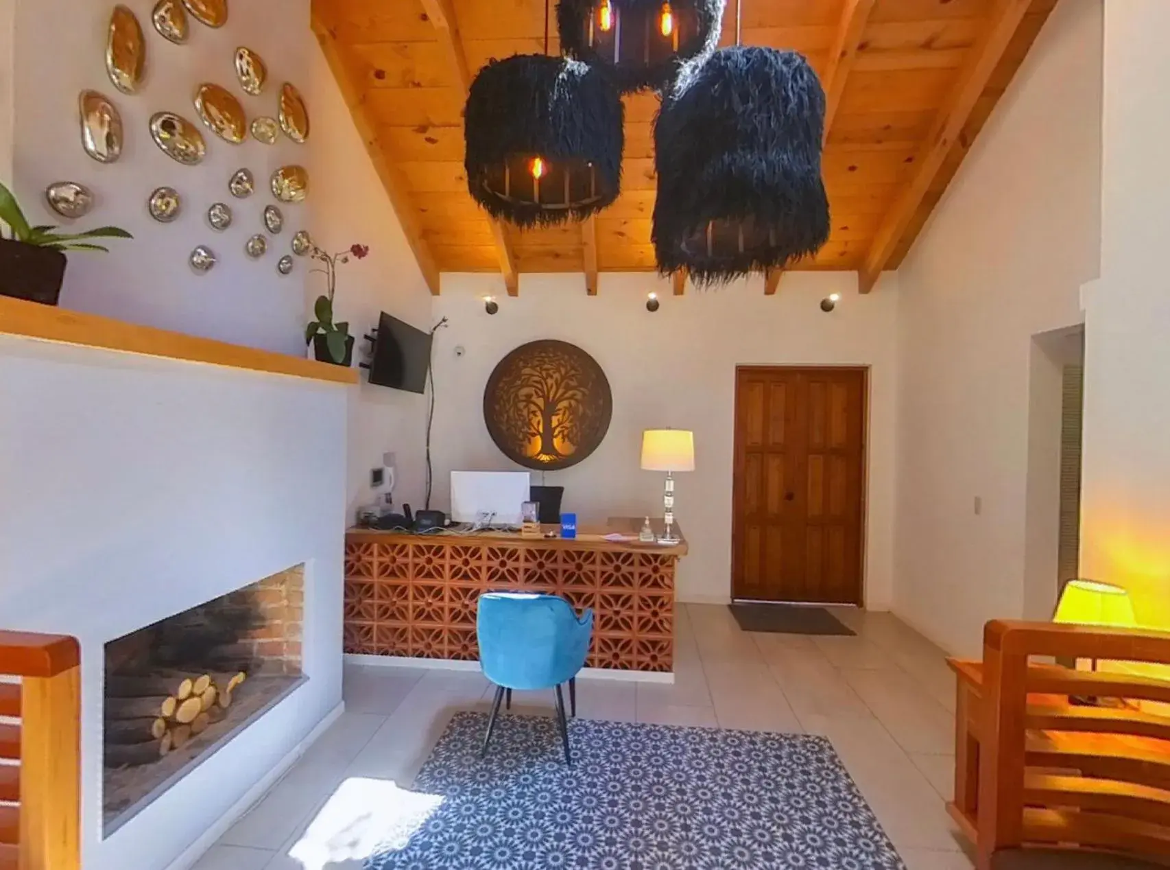 Lobby or reception in Hacienda Valentino Lobby or reception in Hacienda Valentino