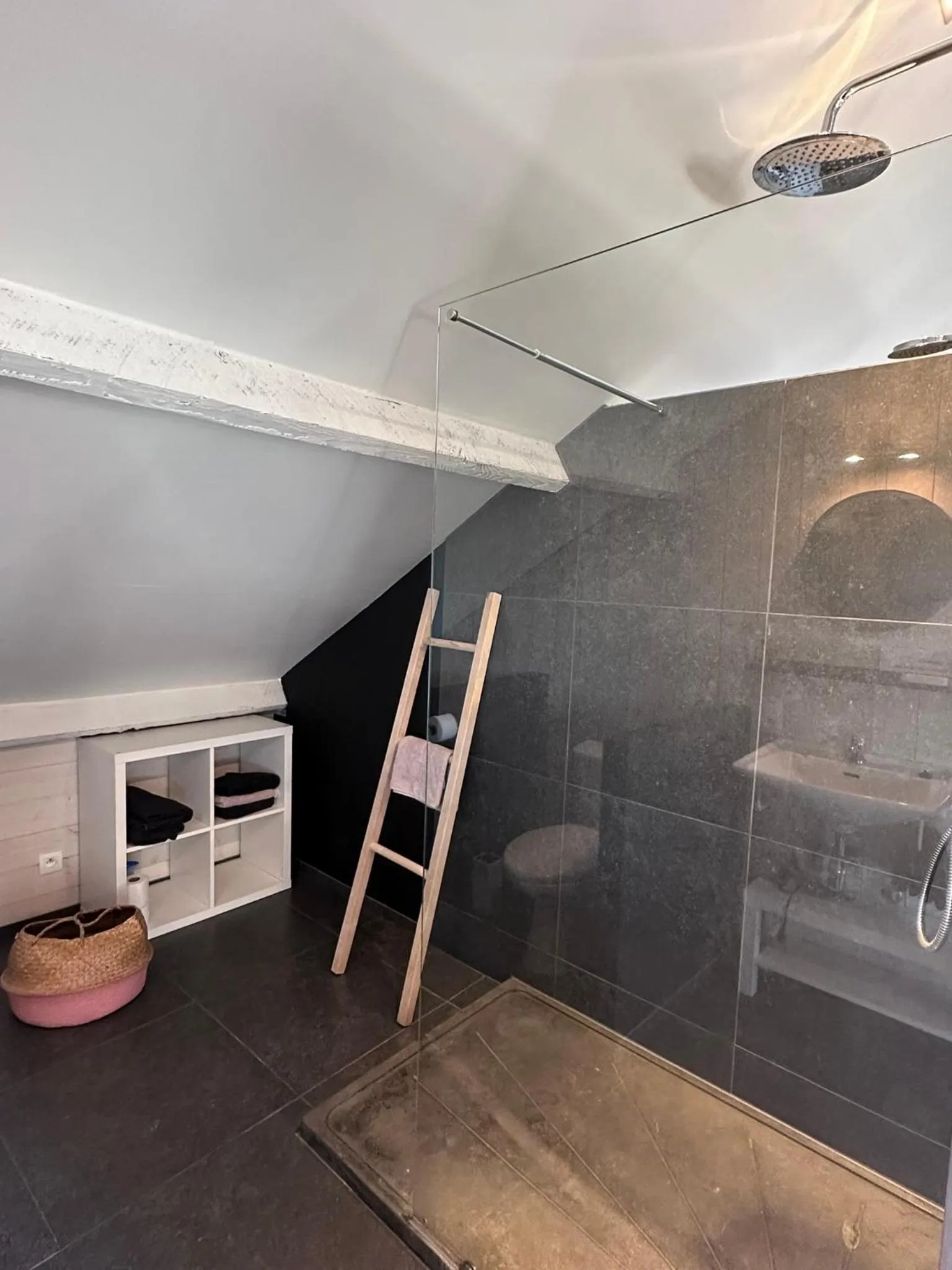 Shower in B&B 't zwart peird