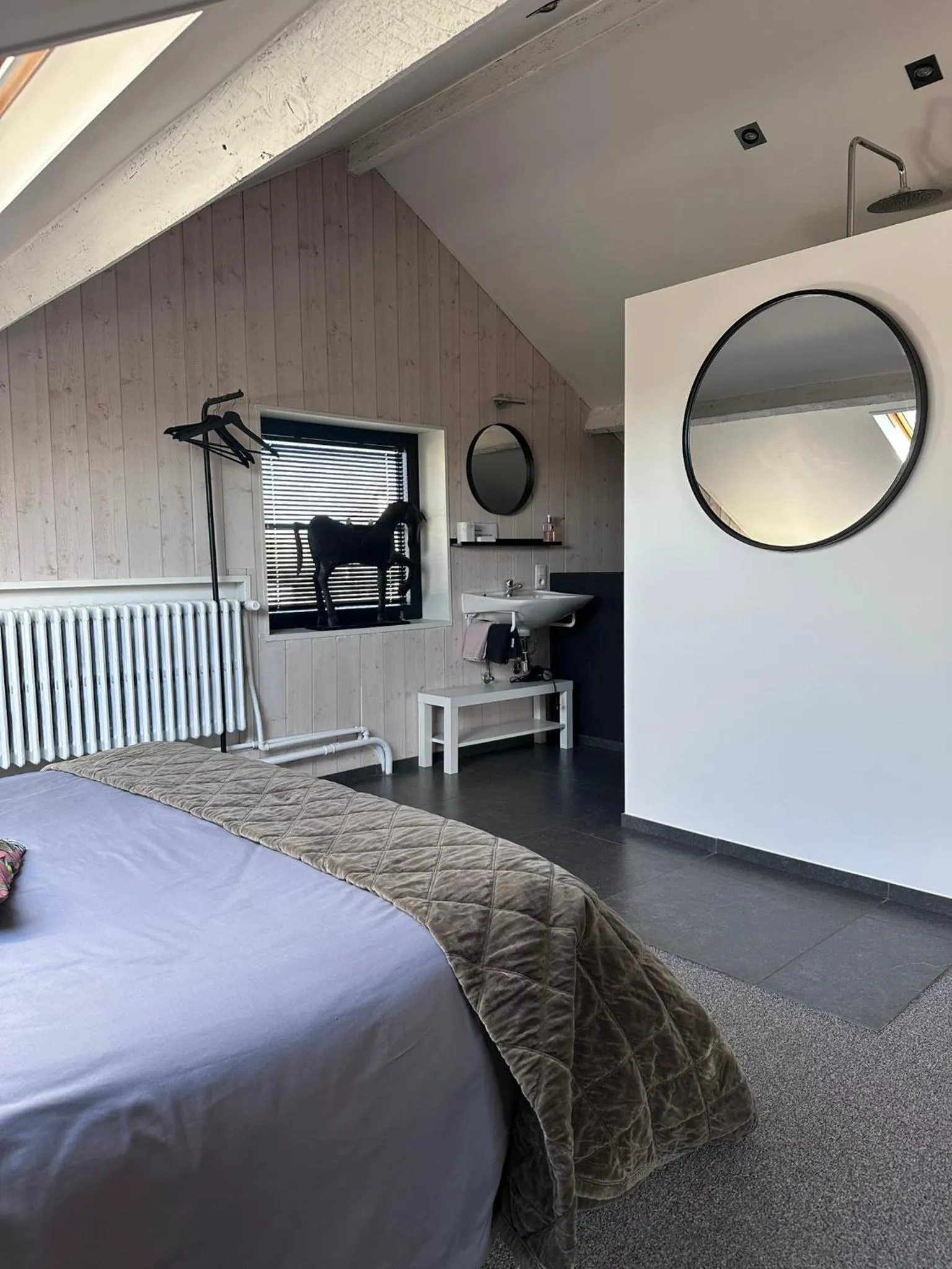 Bedroom, Bed in B&B 't zwart peird