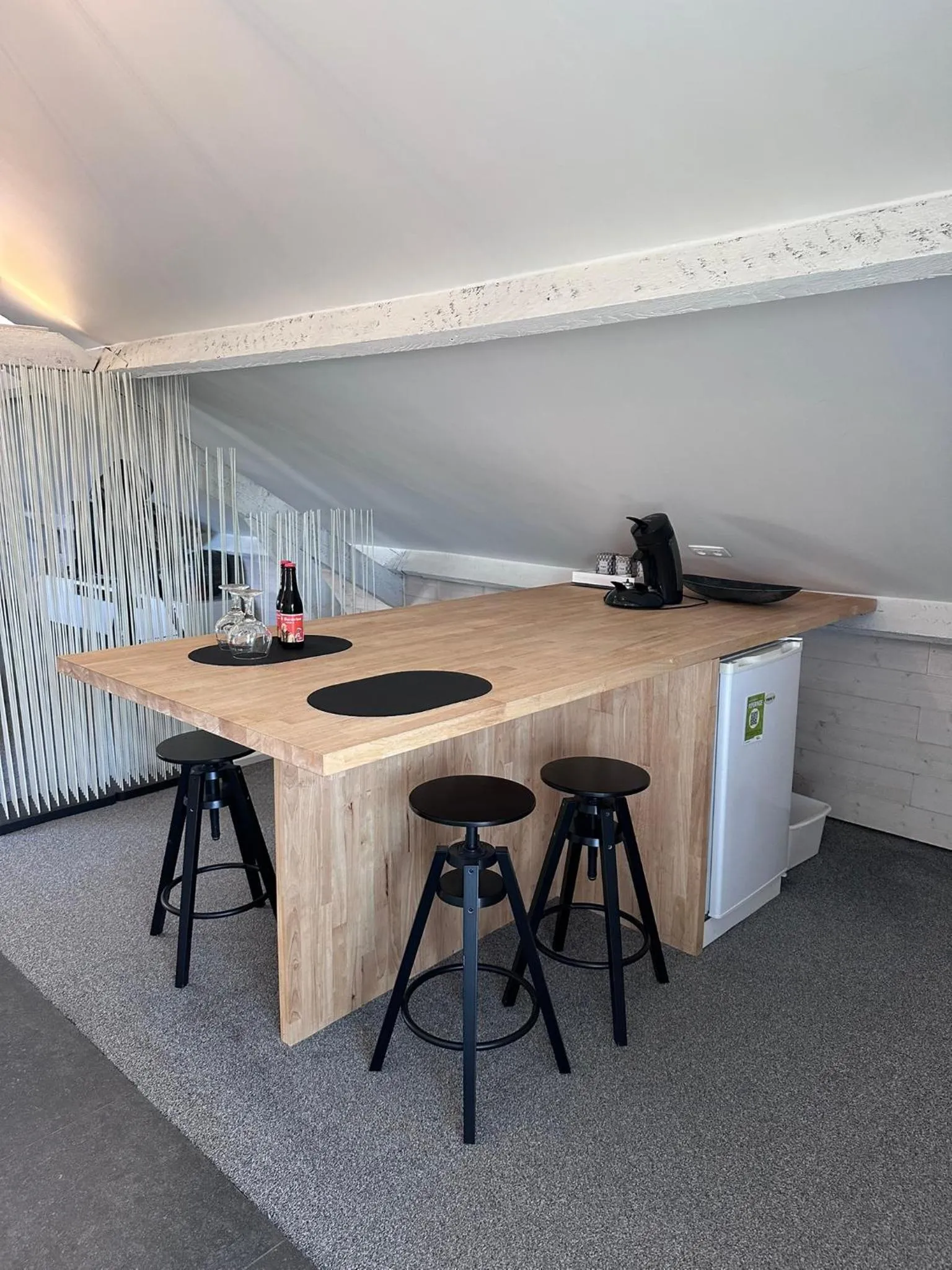 Dining area in B&B 't zwart peird