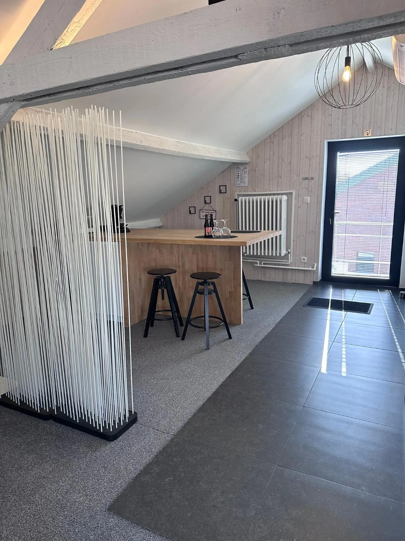 Dining area in B&B 't zwart peird