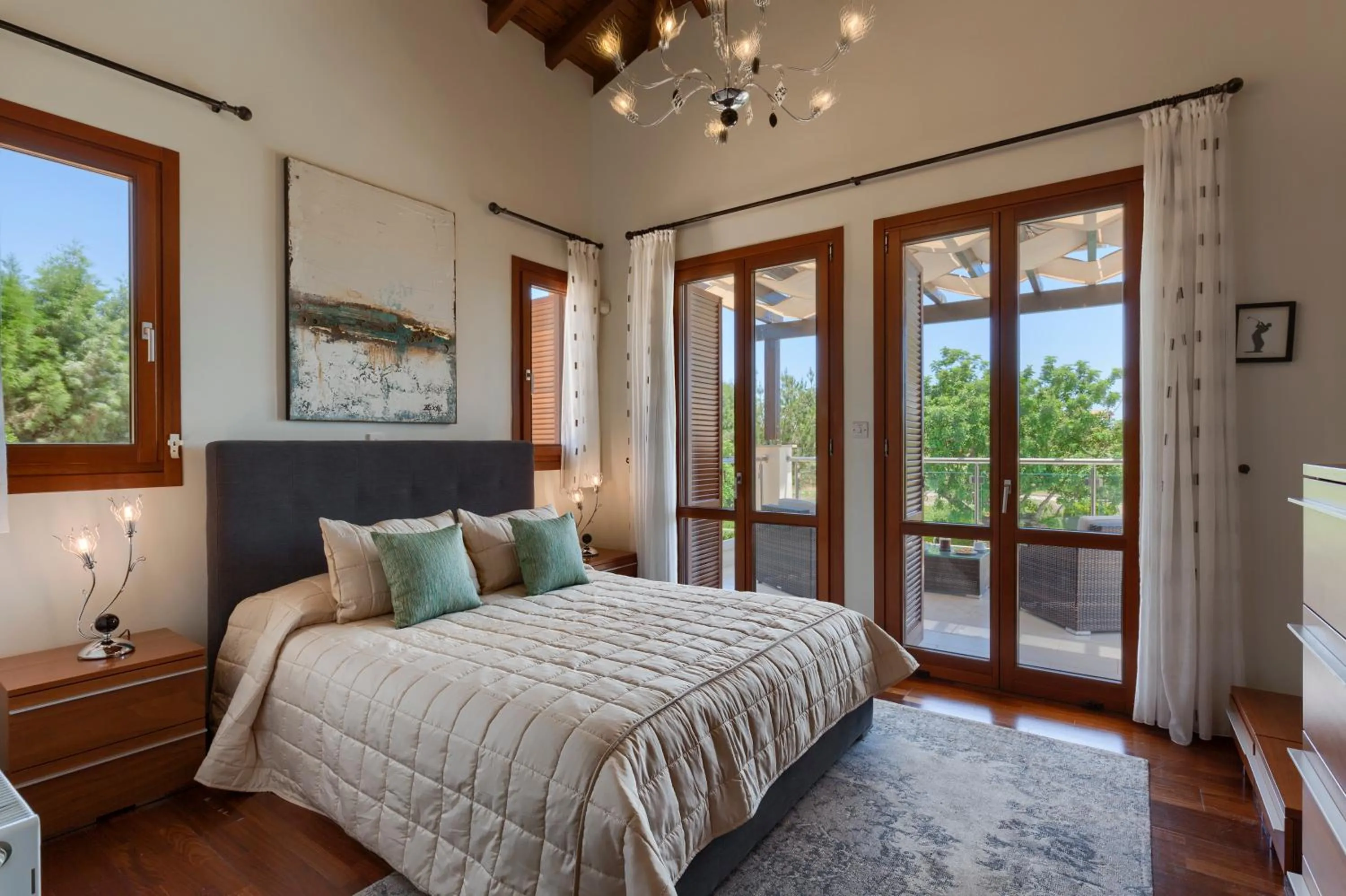 Bedroom, Bed in Aphrodite Hills Rentals - Superior Villas
