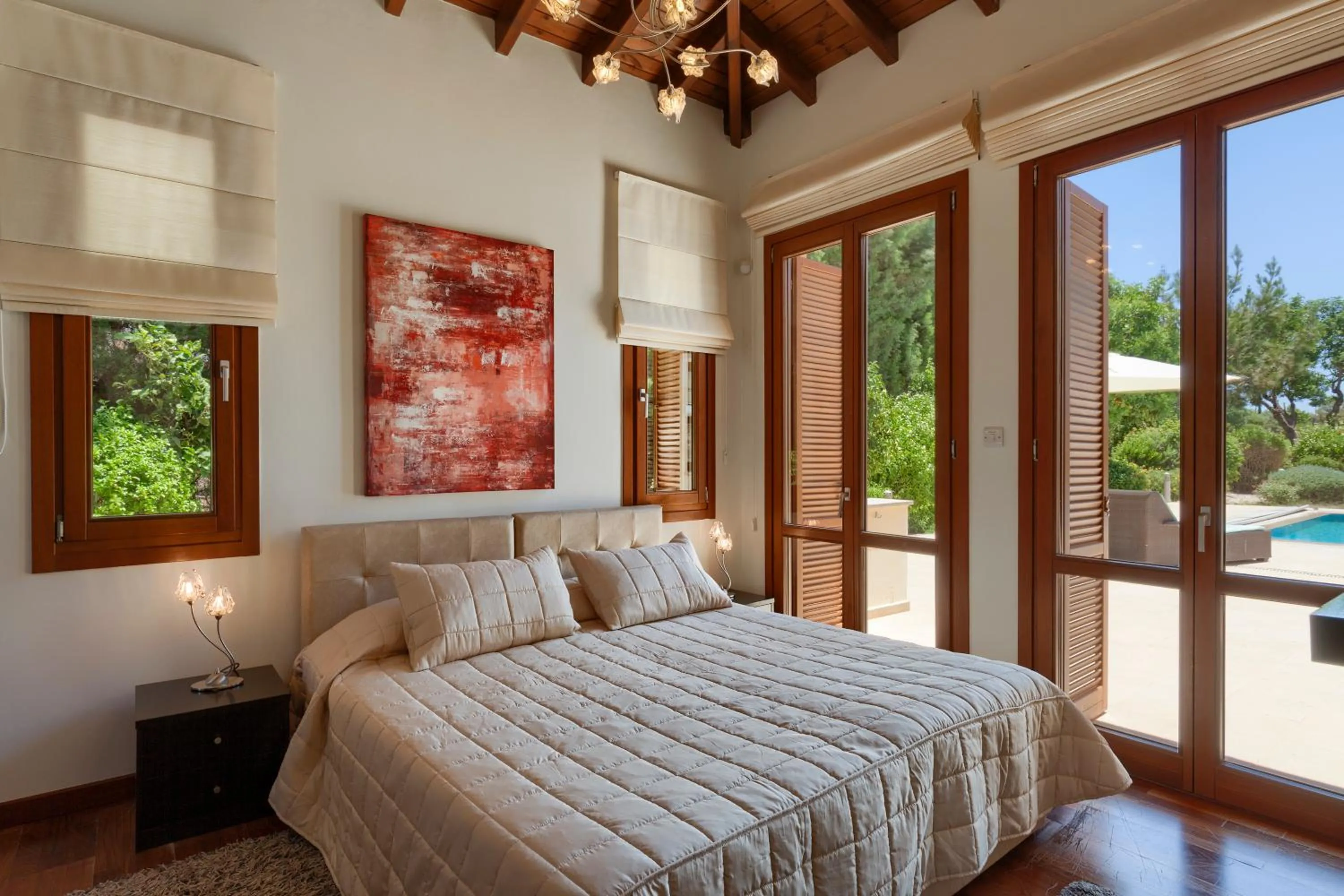 Bedroom, Bed in Aphrodite Hills Rentals - Superior Villas
