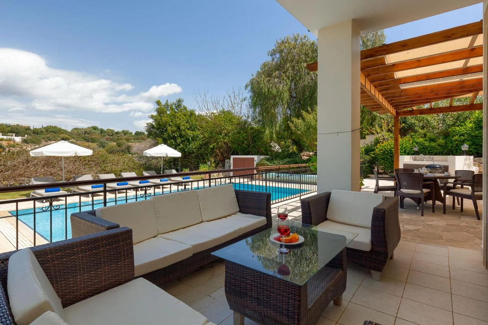 Pool view in Aphrodite Hills Rentals - Superior Villas
