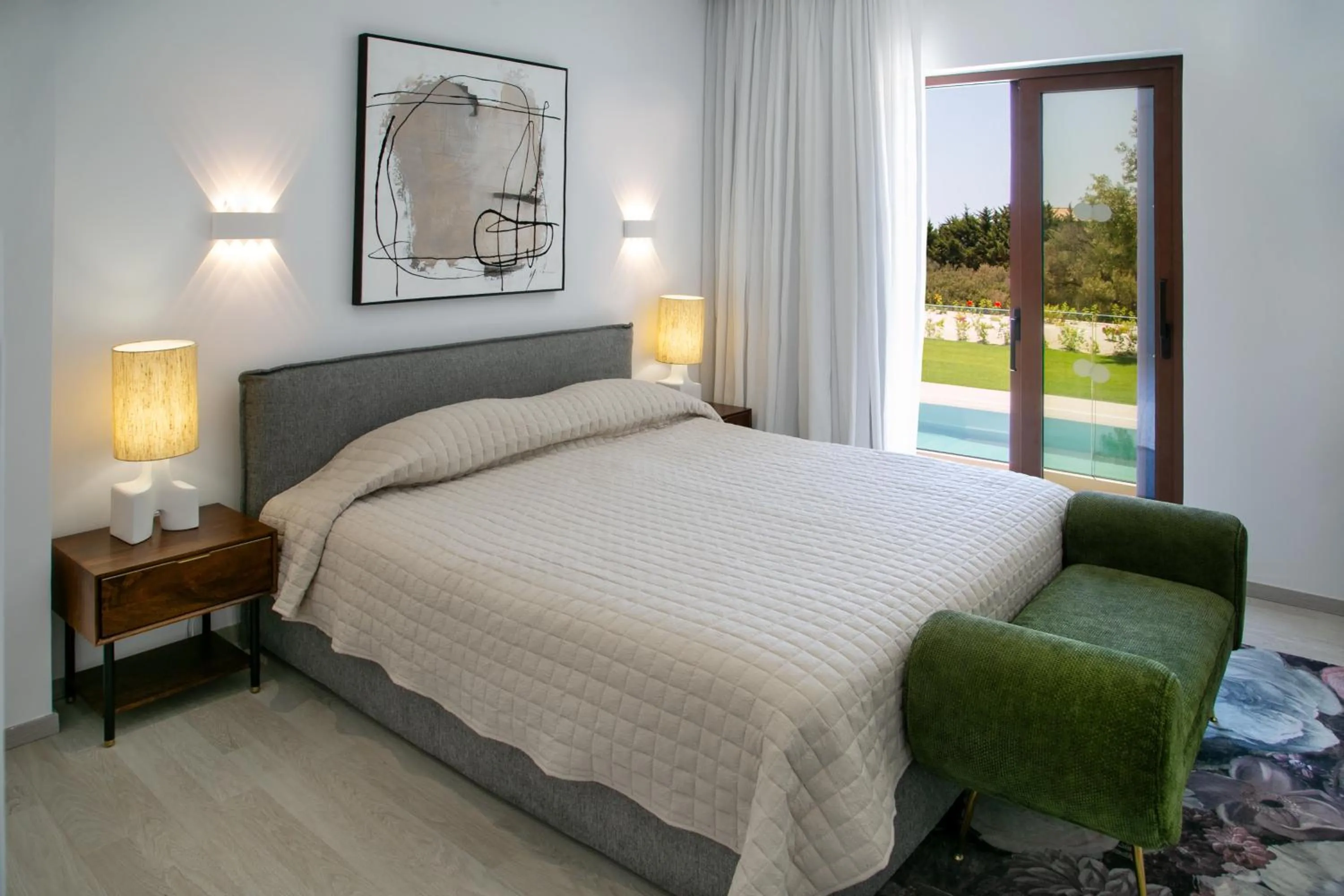 Bedroom, Bed in Aphrodite Hills Rentals - Superior Villas