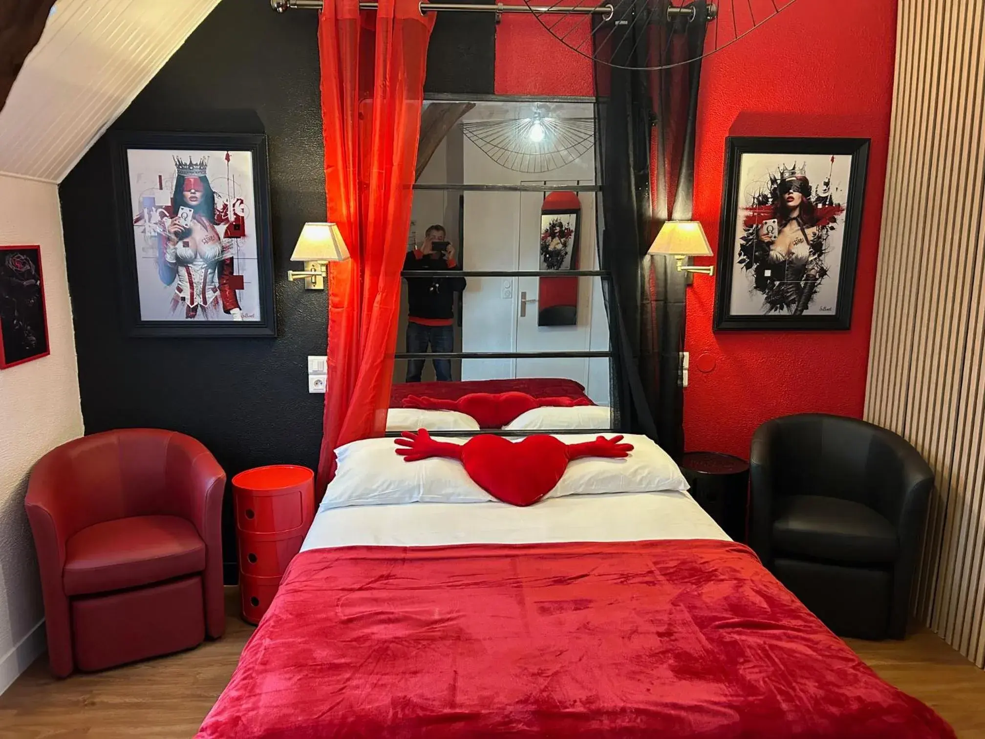 Bed in Logis Auberge De Launay Bed in Logis Auberge De Launay