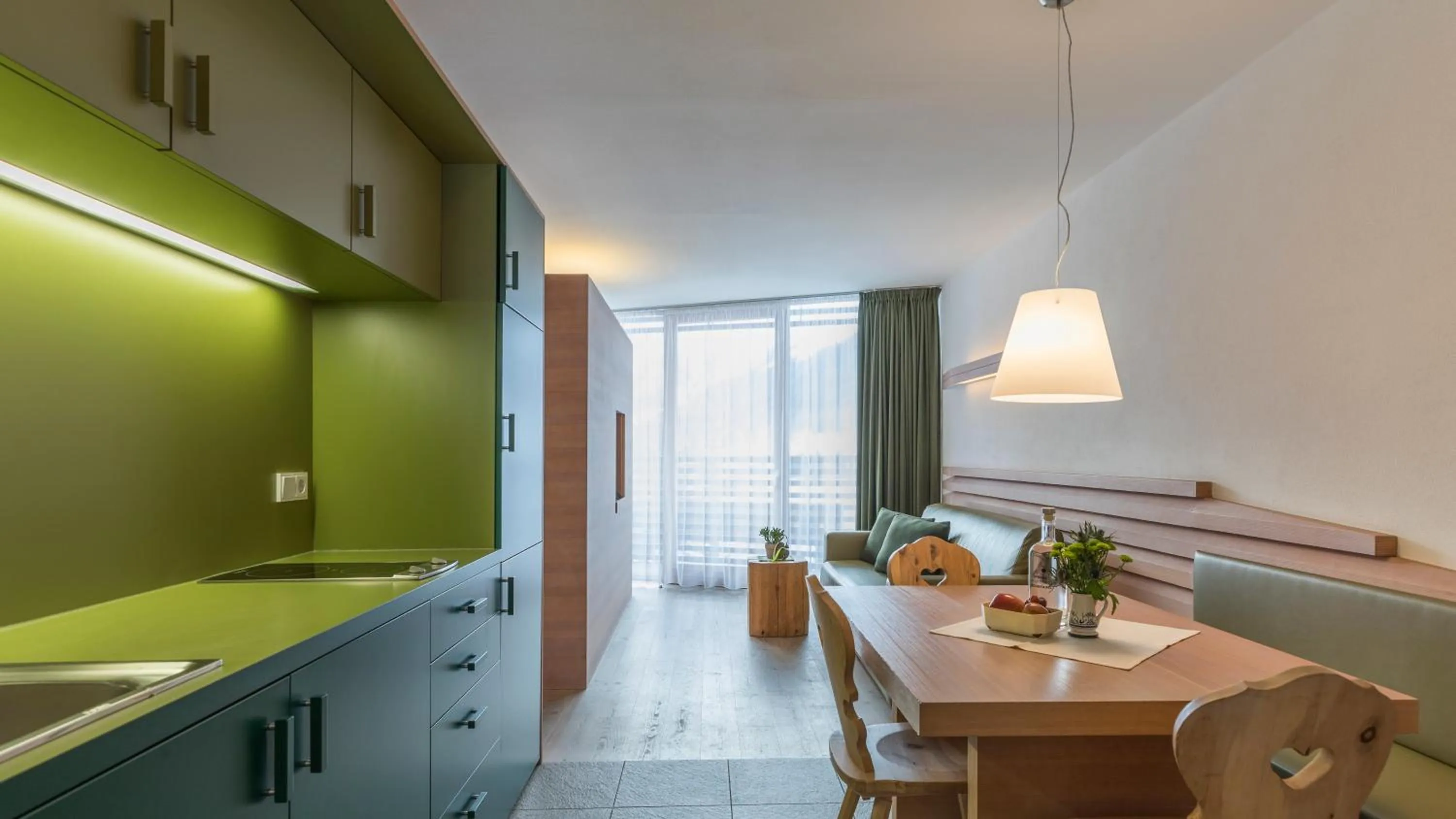 Kitchen or kitchenette in Residence Königswarte Strata Sexten