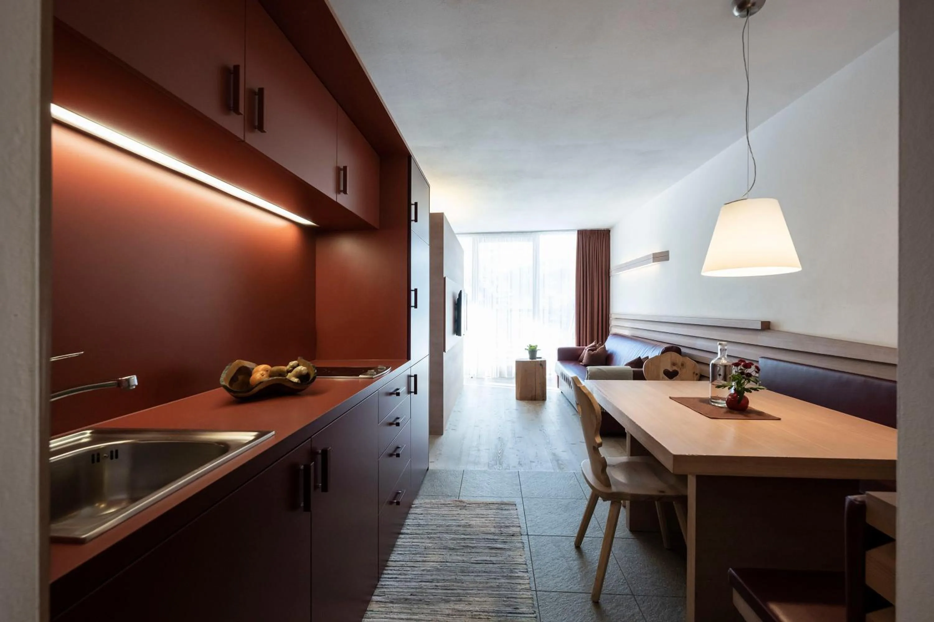 Kitchen or kitchenette in Residence Königswarte Strata Sexten