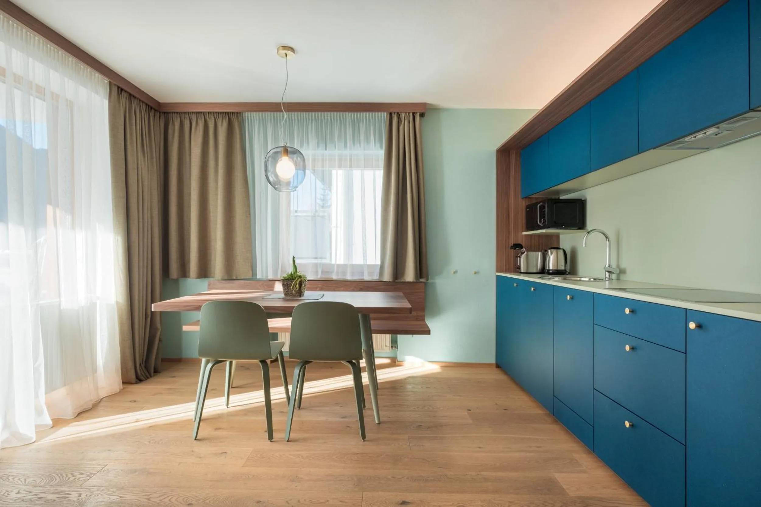 Kitchen or kitchenette in Residence Königswarte Strata Sexten