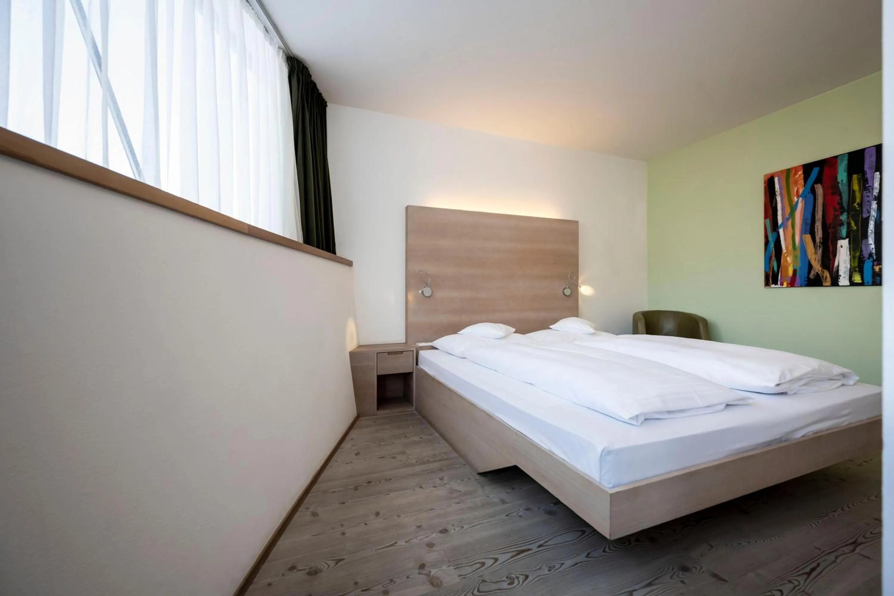 Bedroom, Bed in Residence Königswarte Strata Sexten