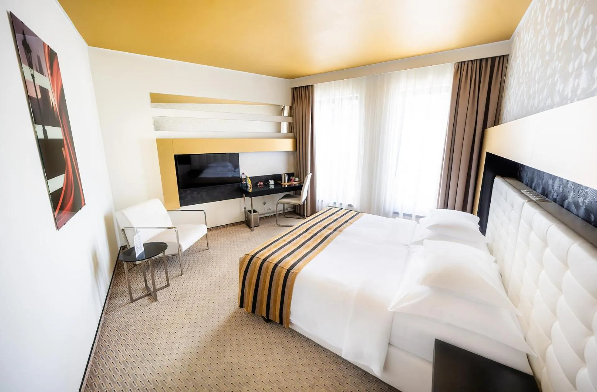 Bedroom, Bed in Grandior Hotel Prague