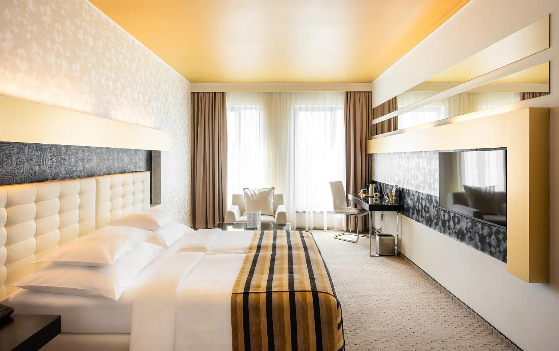 Bedroom, Bed in Grandior Hotel Prague