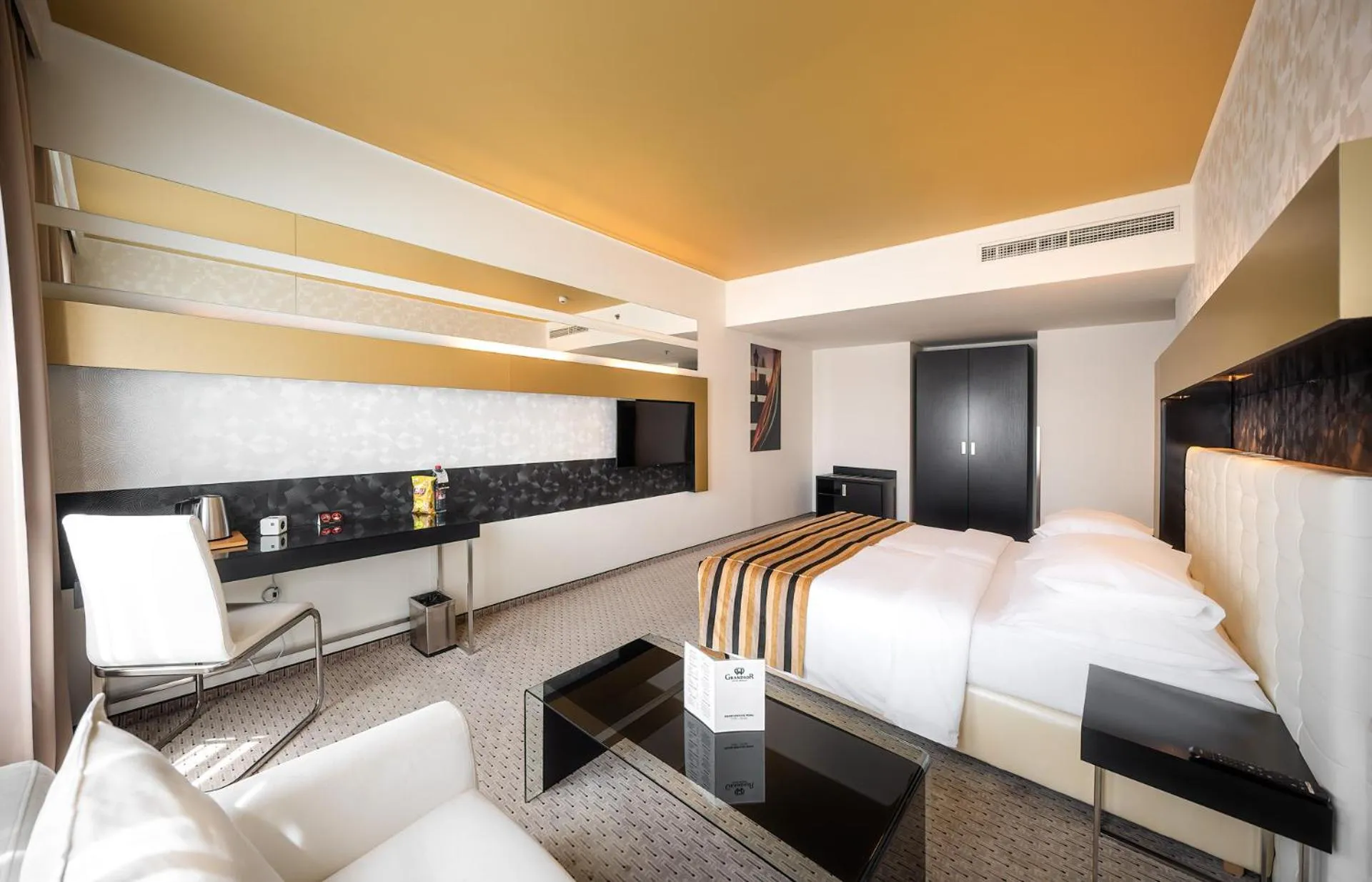 Bed in Grandior Hotel Prague