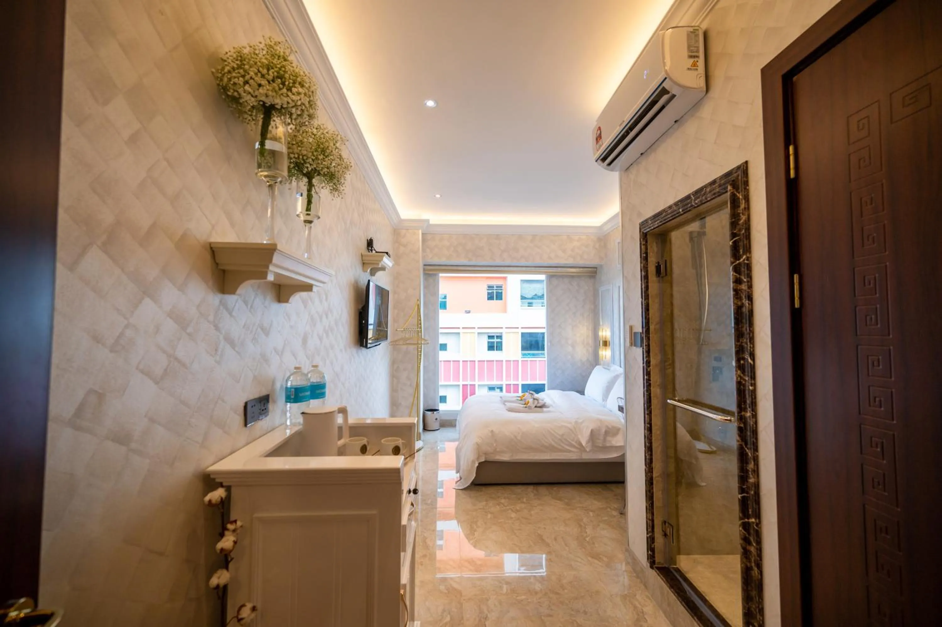 Photo of the whole room, Bed in ACJ Residence @ Beside Cititel Hotel