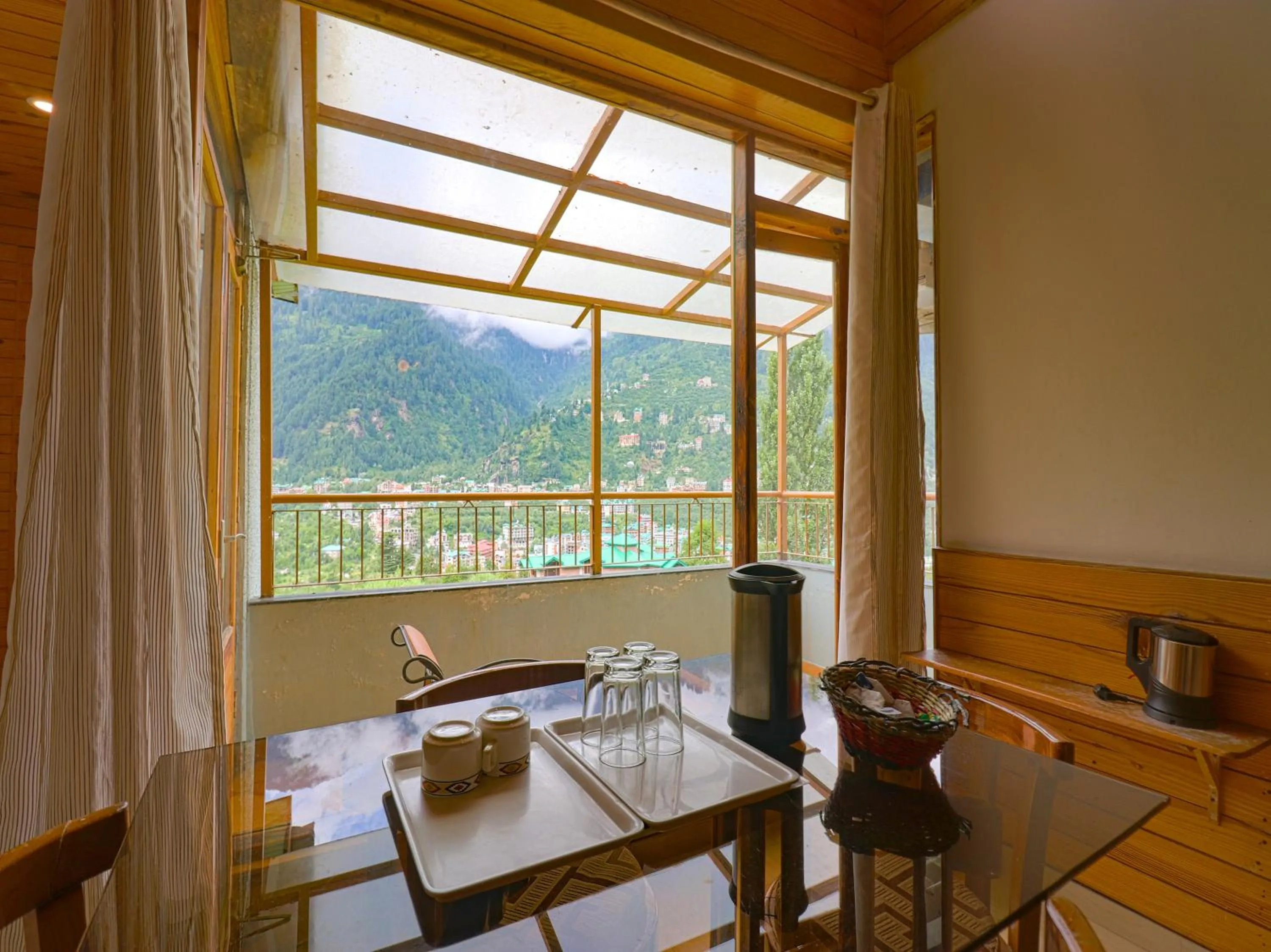 Living room in The Byke Neelkanth Manali