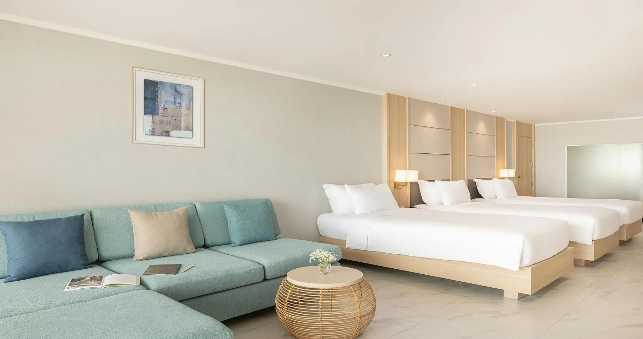 Bed in Eastin Resort Rayong