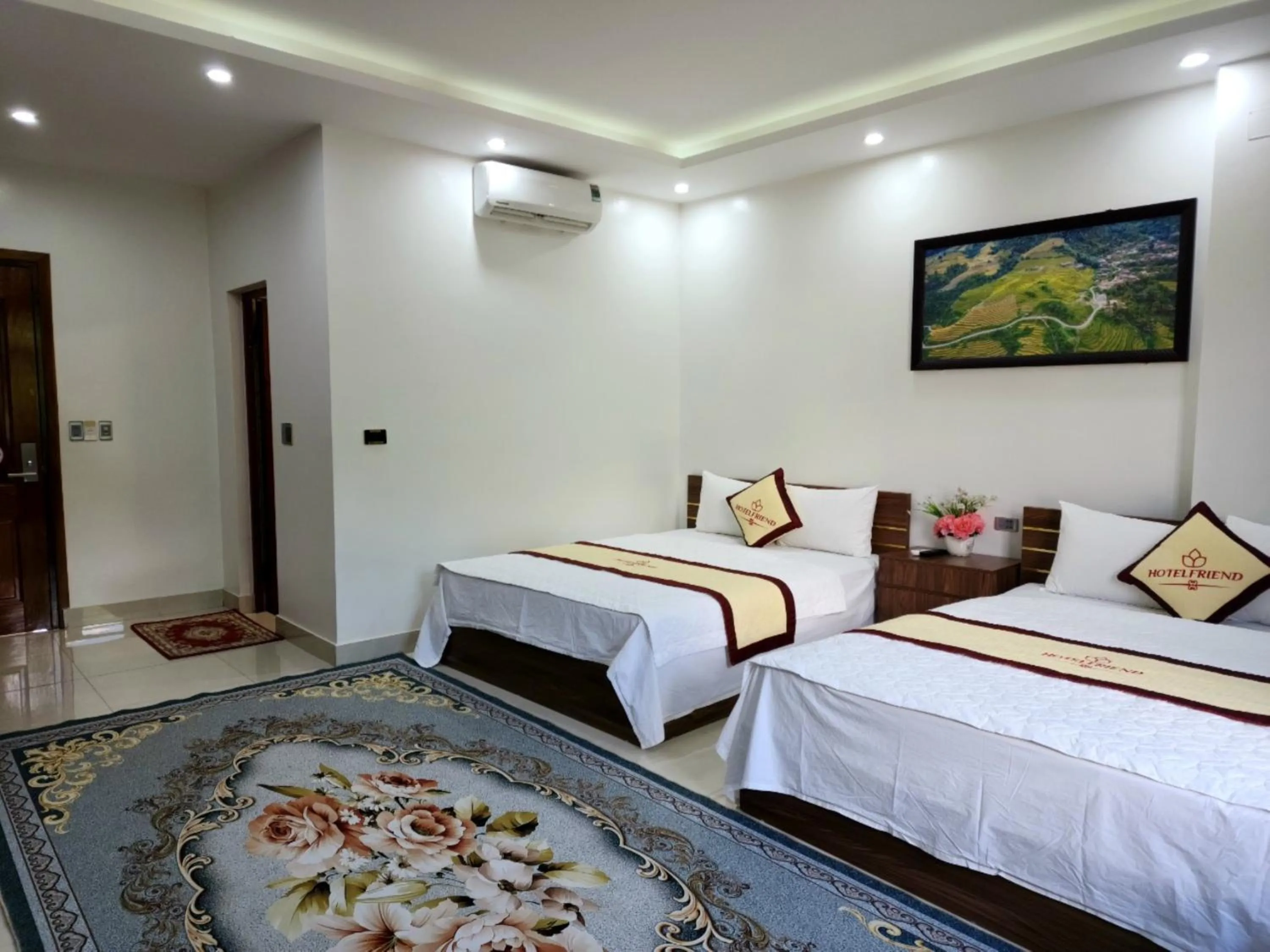 Bed in Friend Hotel Hà Giang