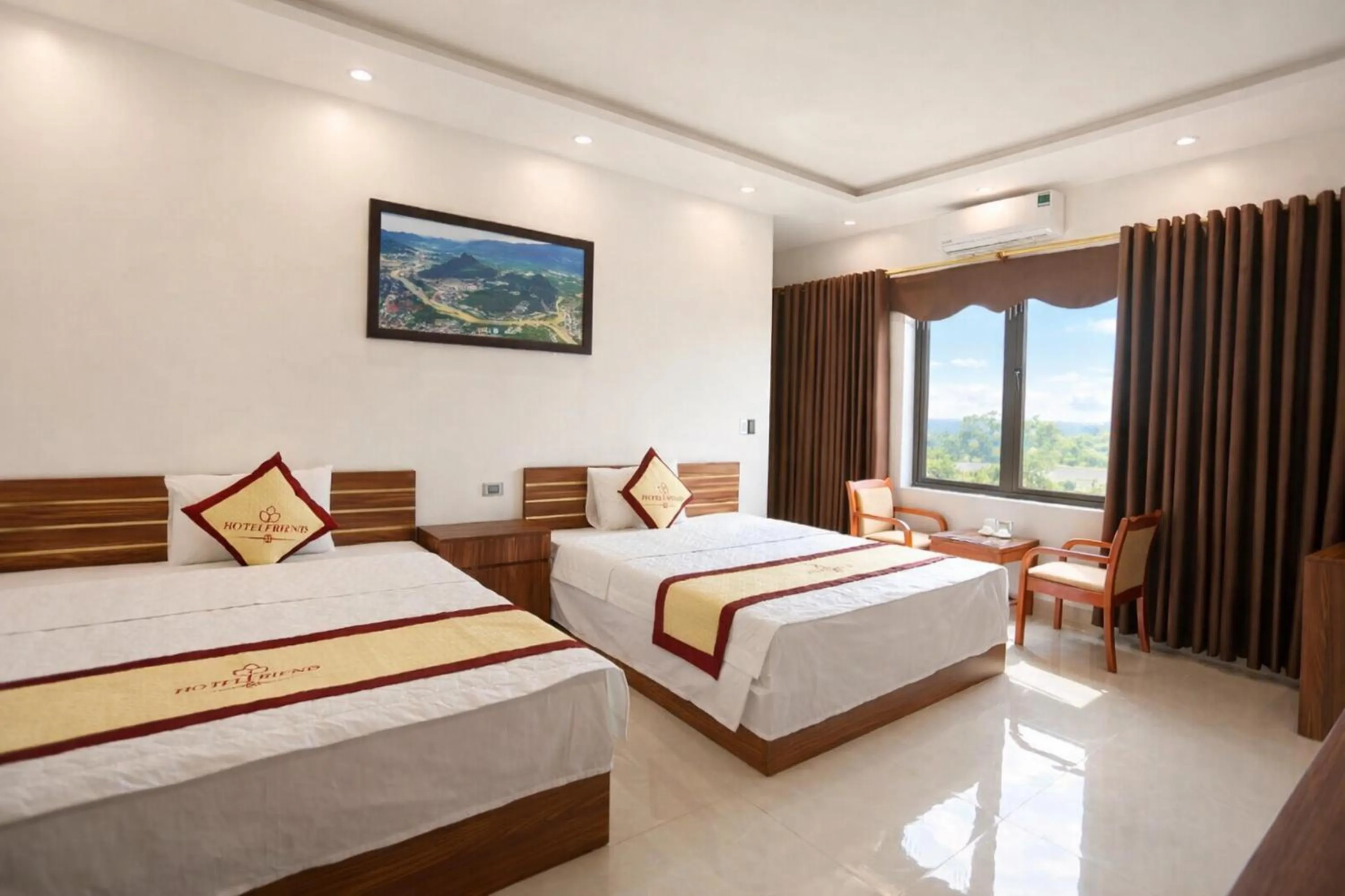 Bed in Friend Hotel Hà Giang