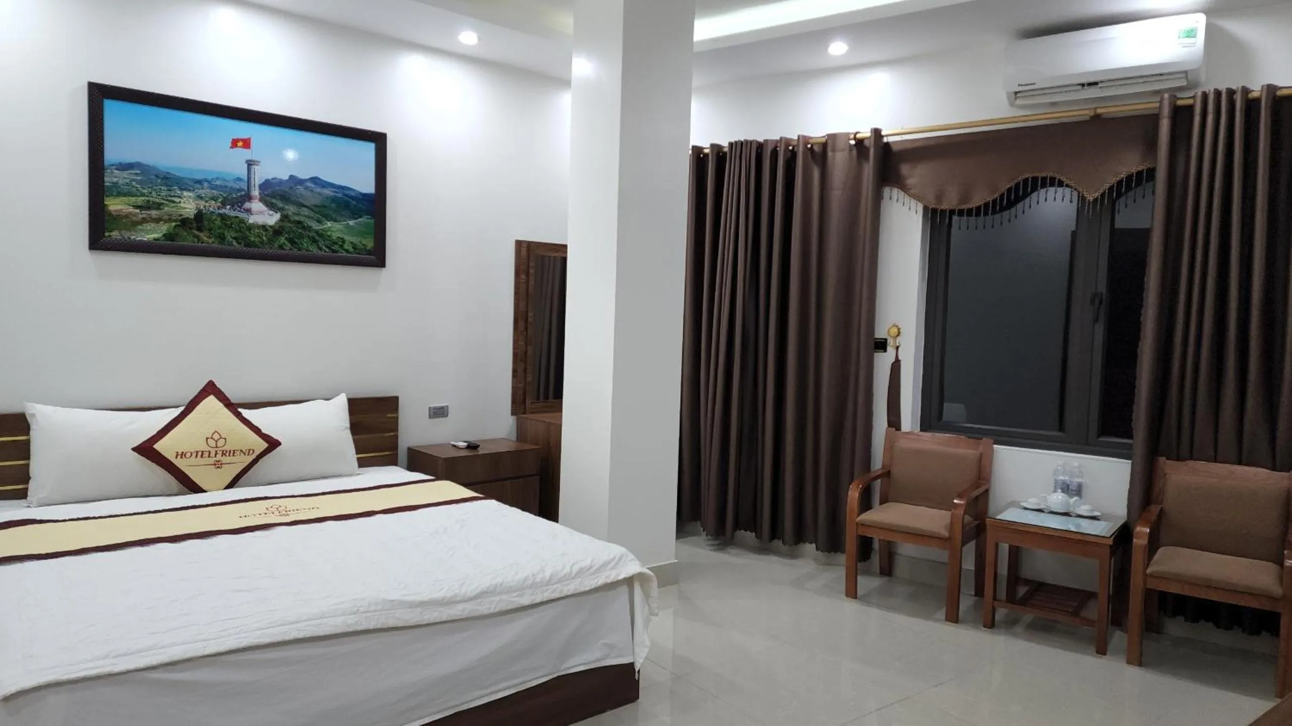 Bed in Friend Hotel Hà Giang