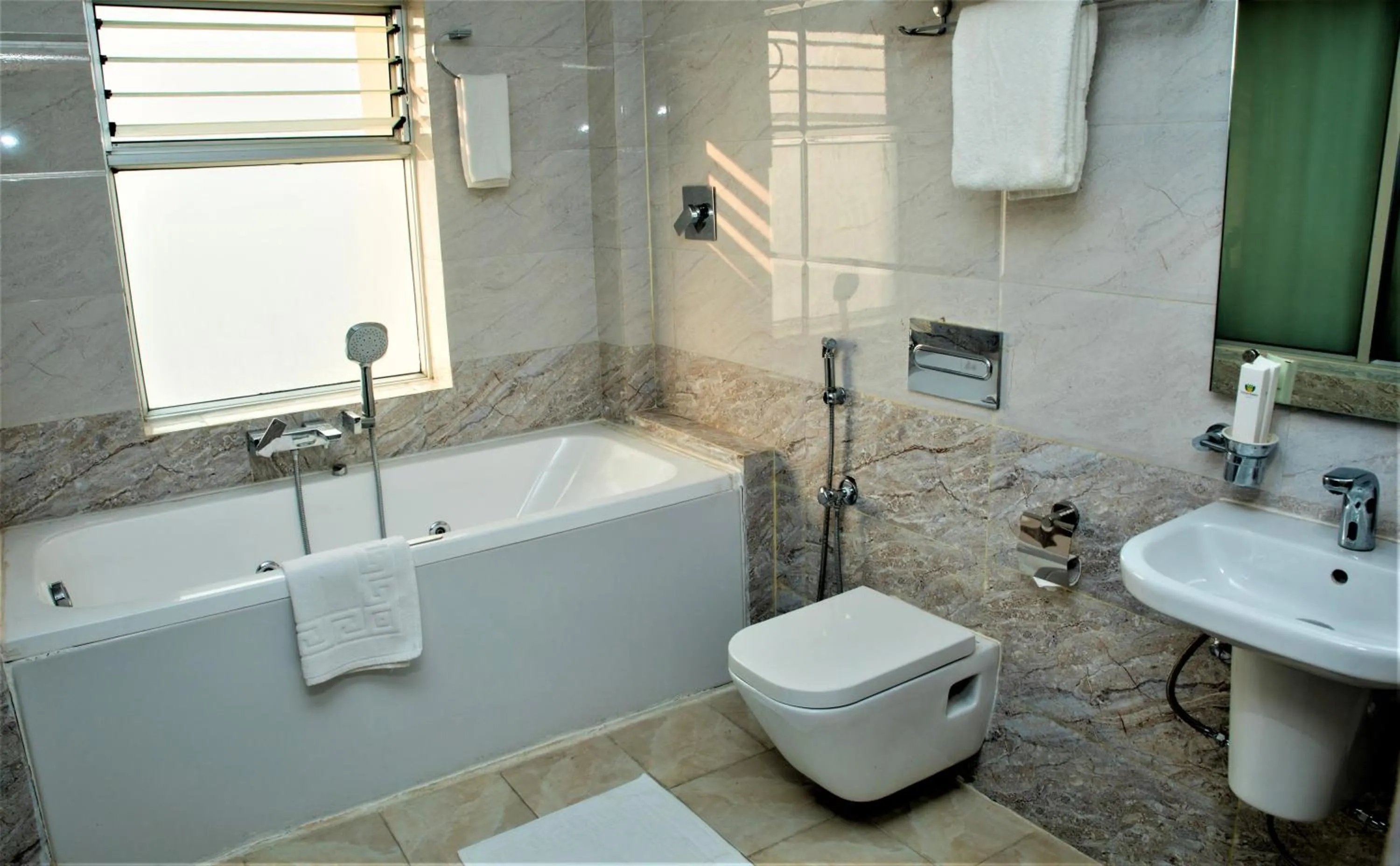 Toilet in Gautam Buddha International Hotel