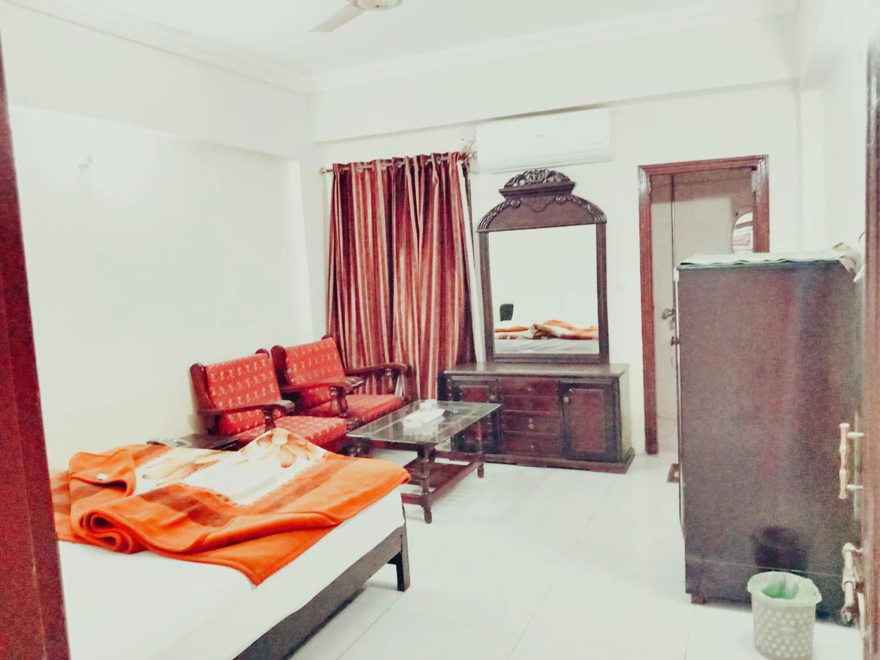 Bed in Hotel Khursheed Palace