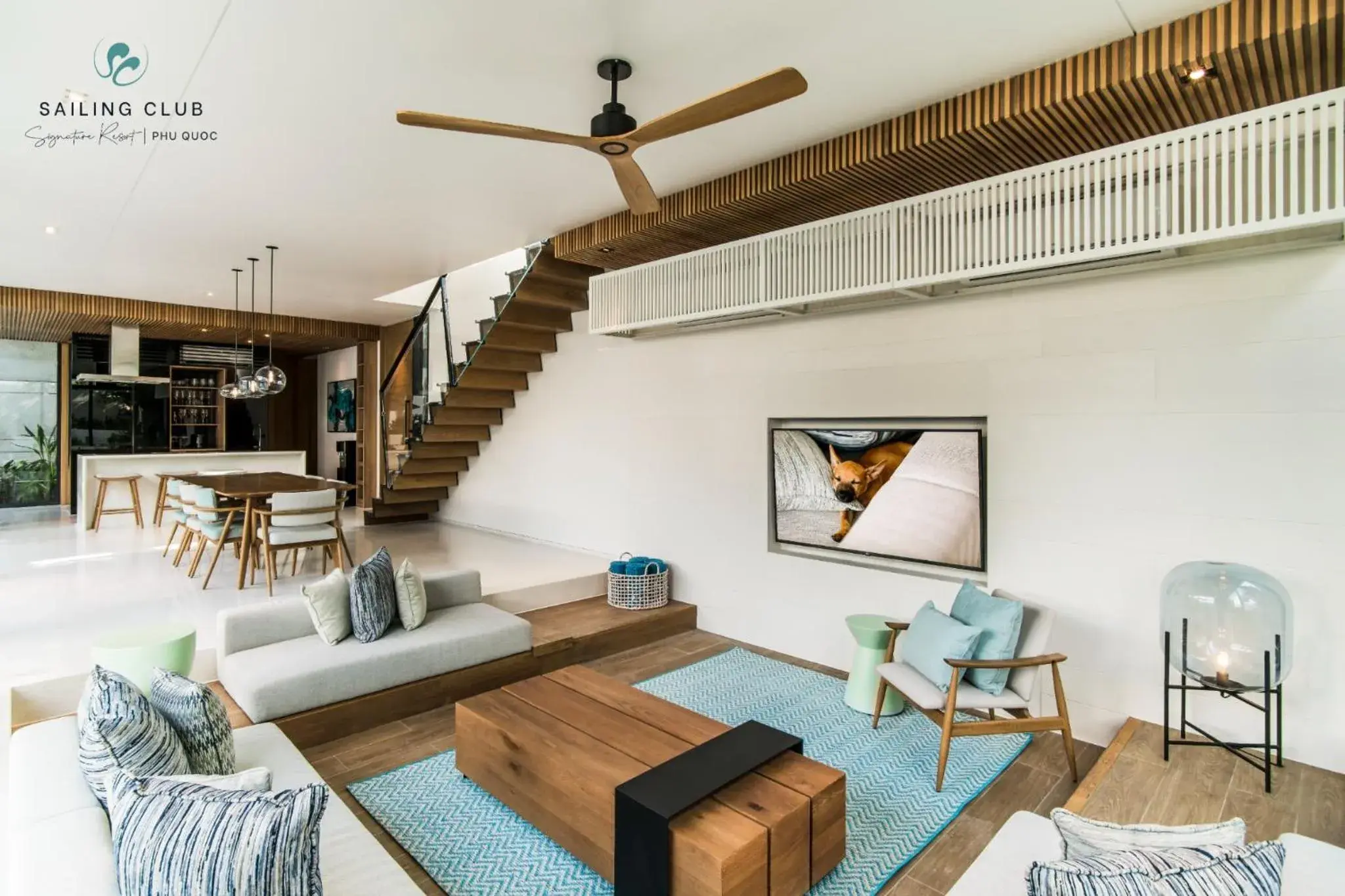 Living room in Sailing Club Signature Resort Phu Quoc Living room in Sailing Club Signature Resort Phu Quoc