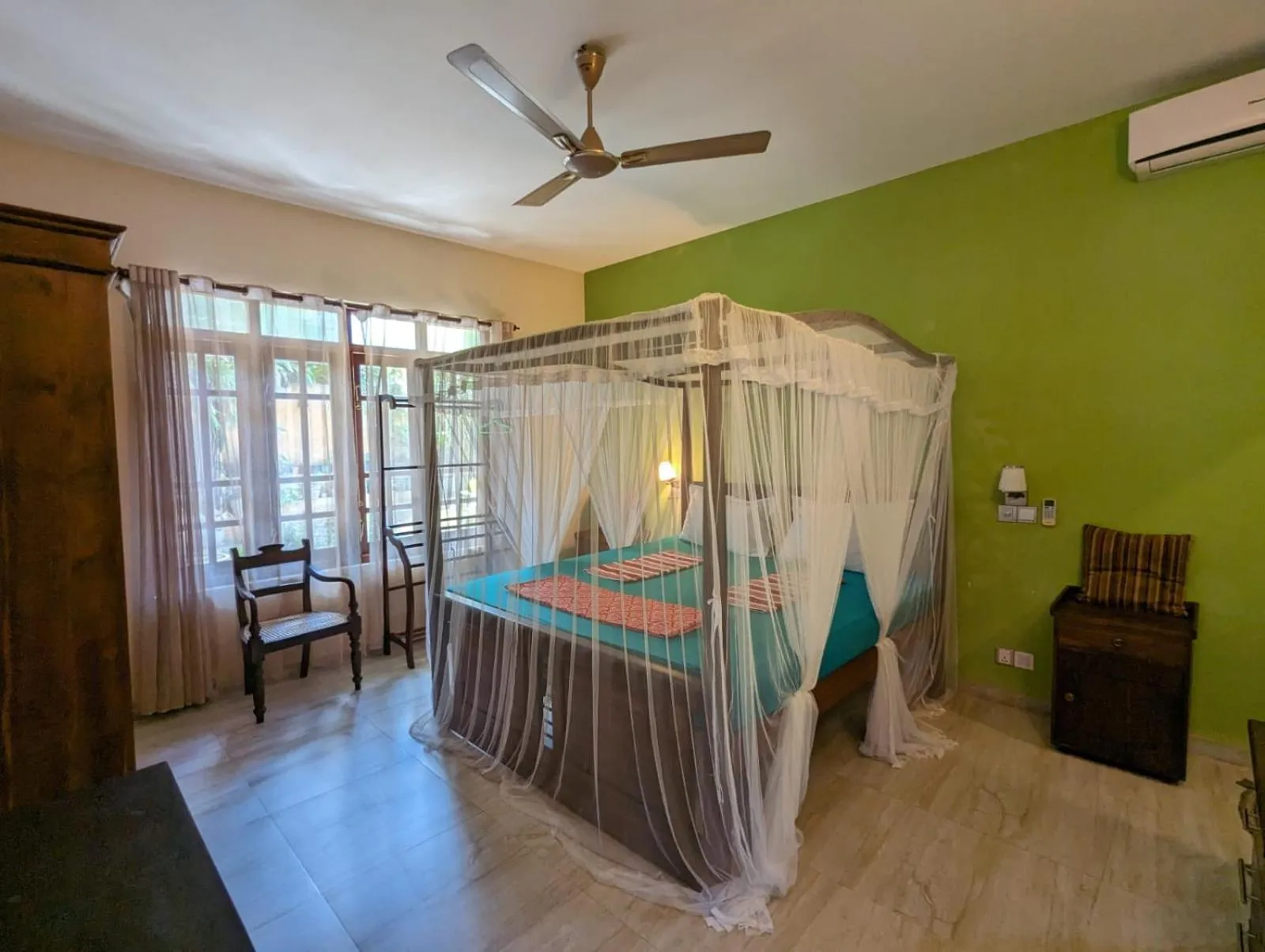 Bedroom, Bed in Green View Villa