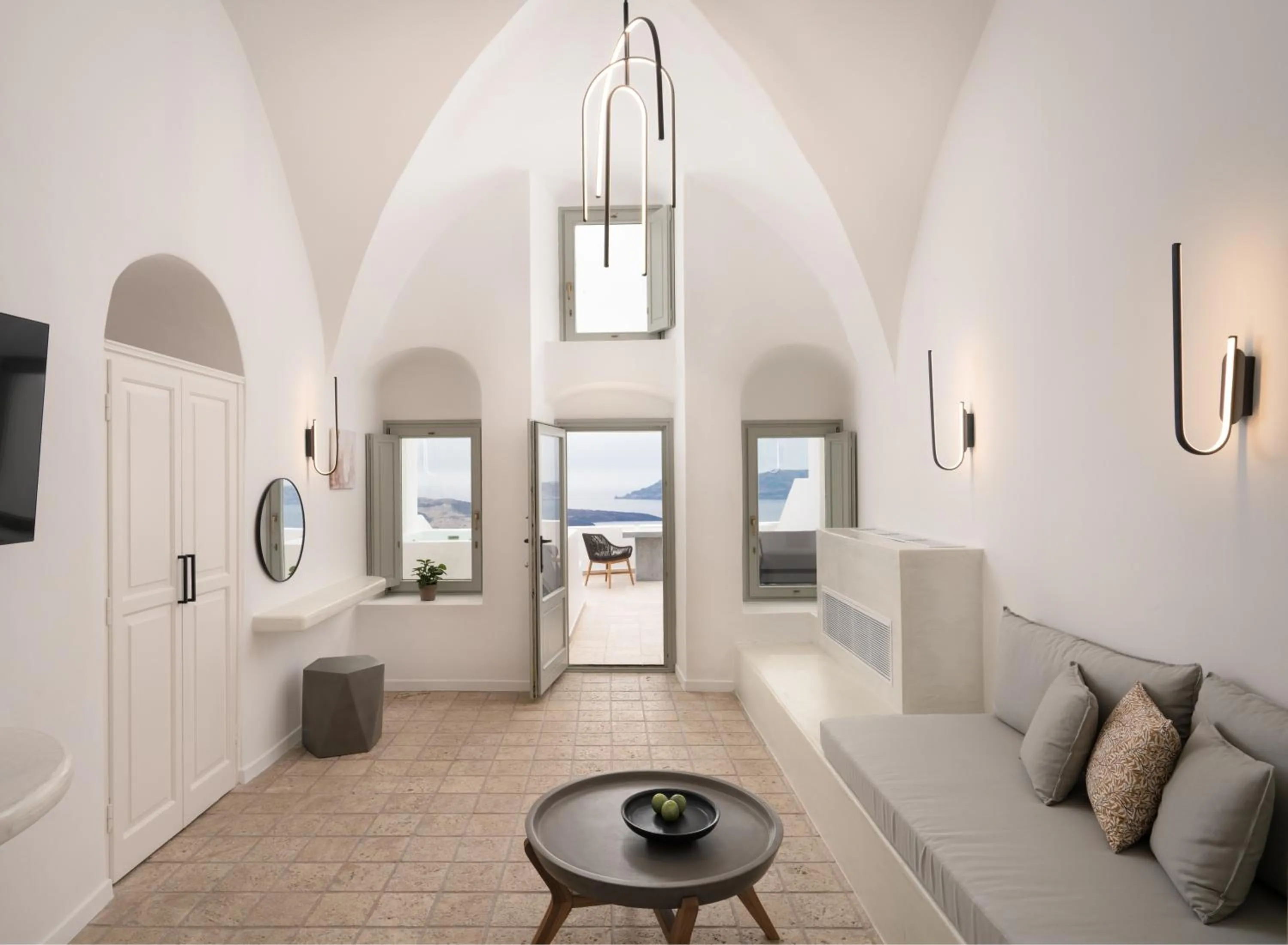 Living room in Asha Luxury Suites