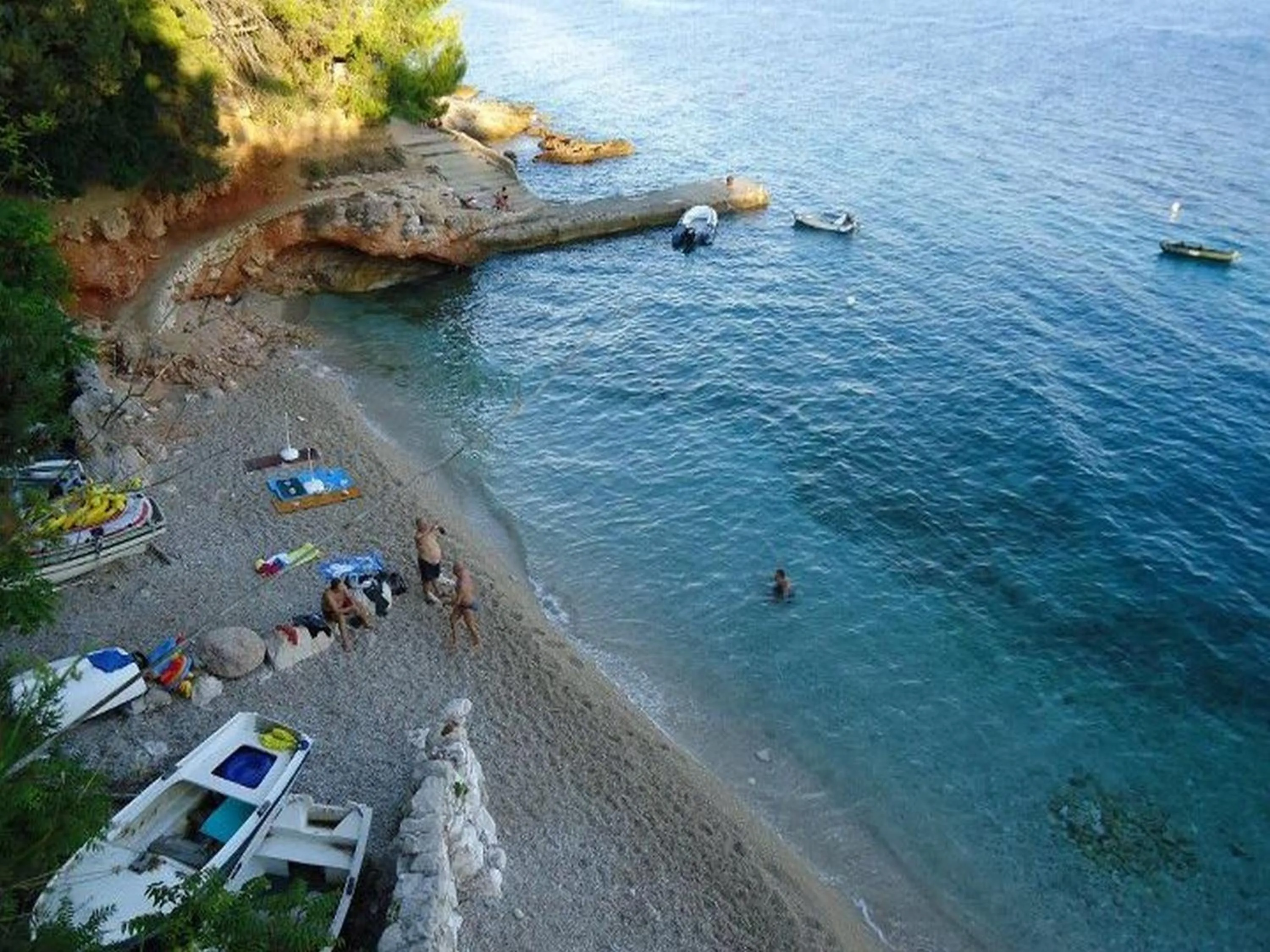 Bird's eye view in Apartments Dobrila
