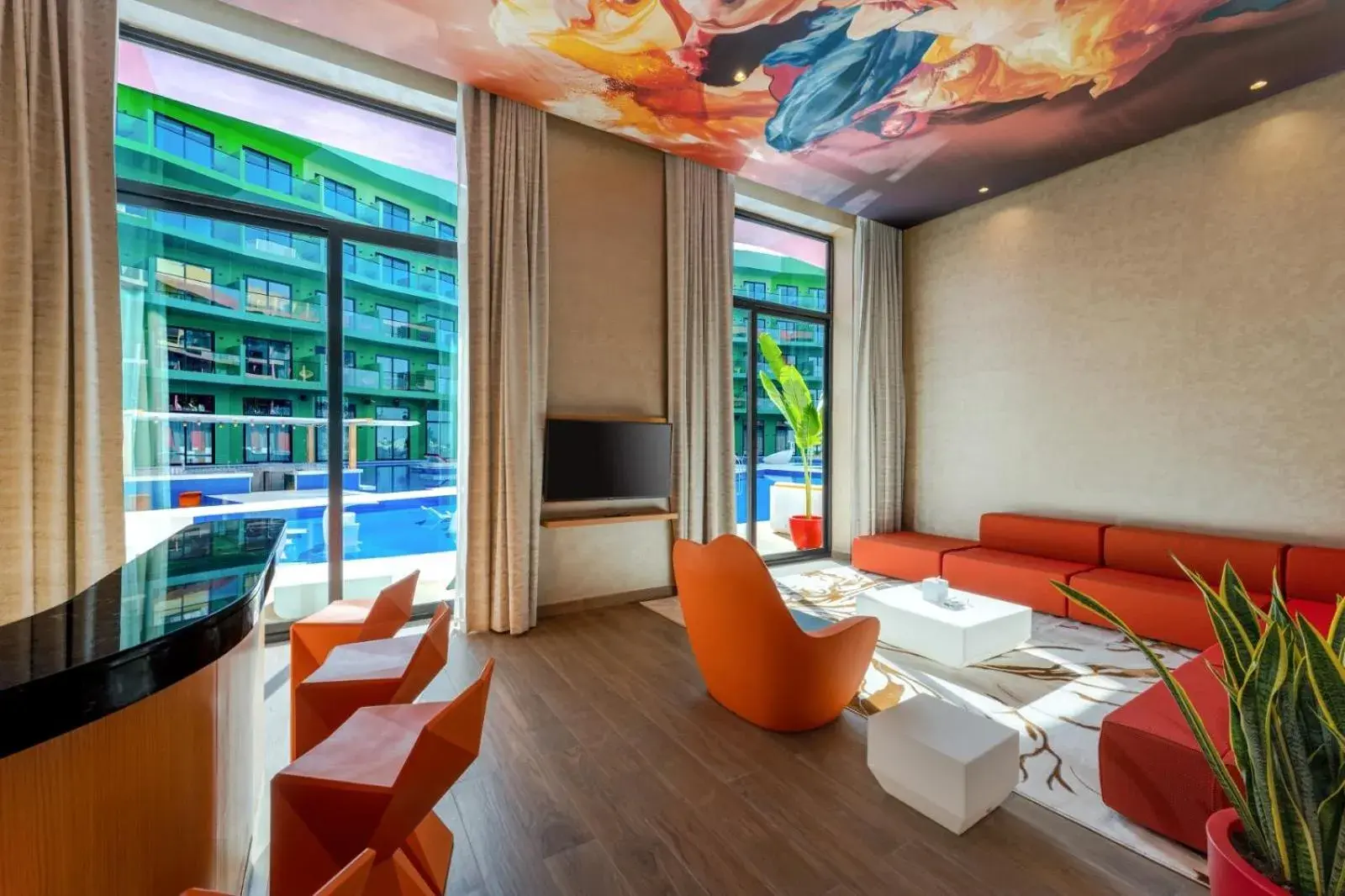 Swimming pool in Voco Dubai Monaco, The Heart of Europe by IHG-Adult only Swimming pool in Voco Dubai Monaco, The Heart of Europe by IHG-Adult only