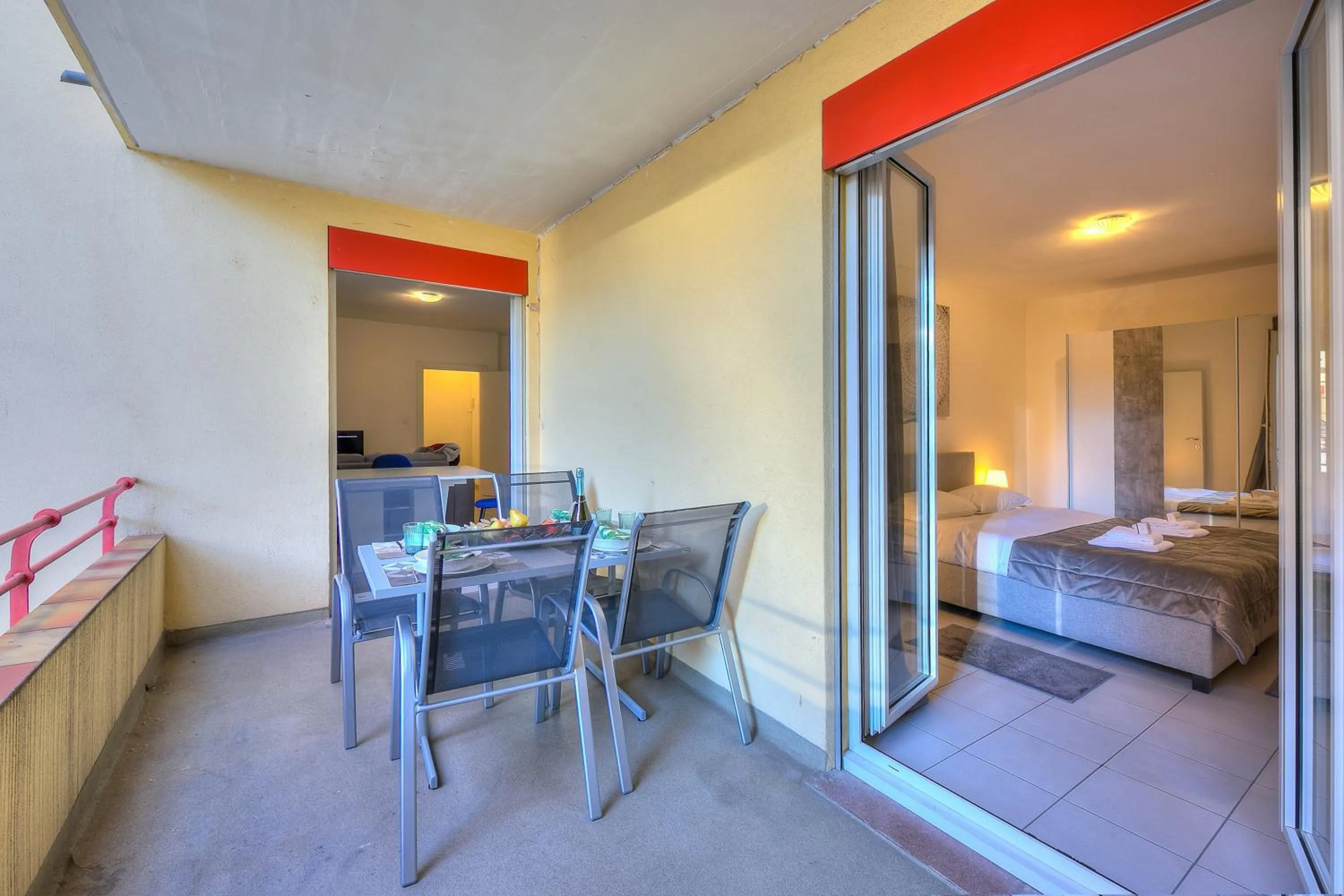 Balcony/Terrace, Bed in Casa Glicine - Happy Rentals