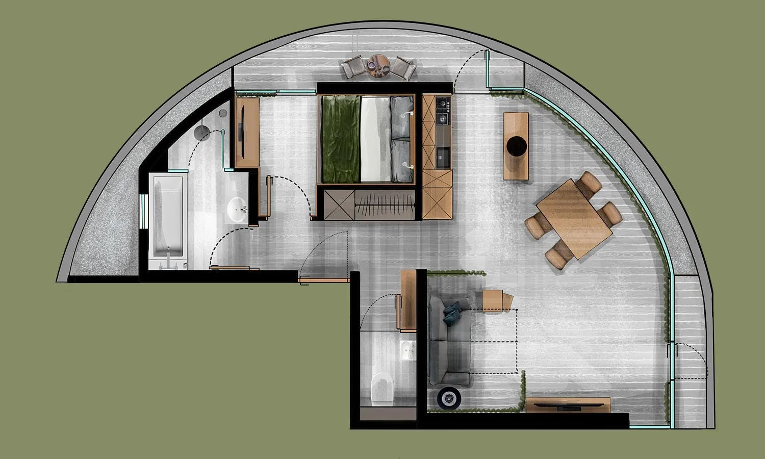 Floor plan in Hotel Arlmont 4 Stern Superior