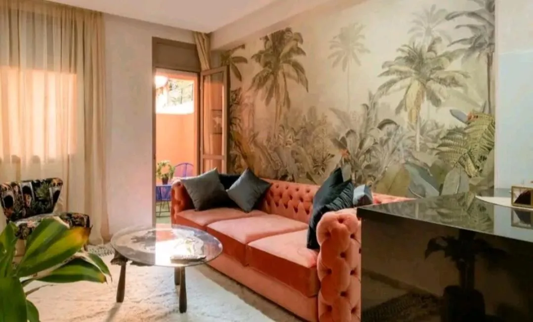 Living room, Bed in The Best location to visit Marrakech Carré Eden a little Walk to the Médina
