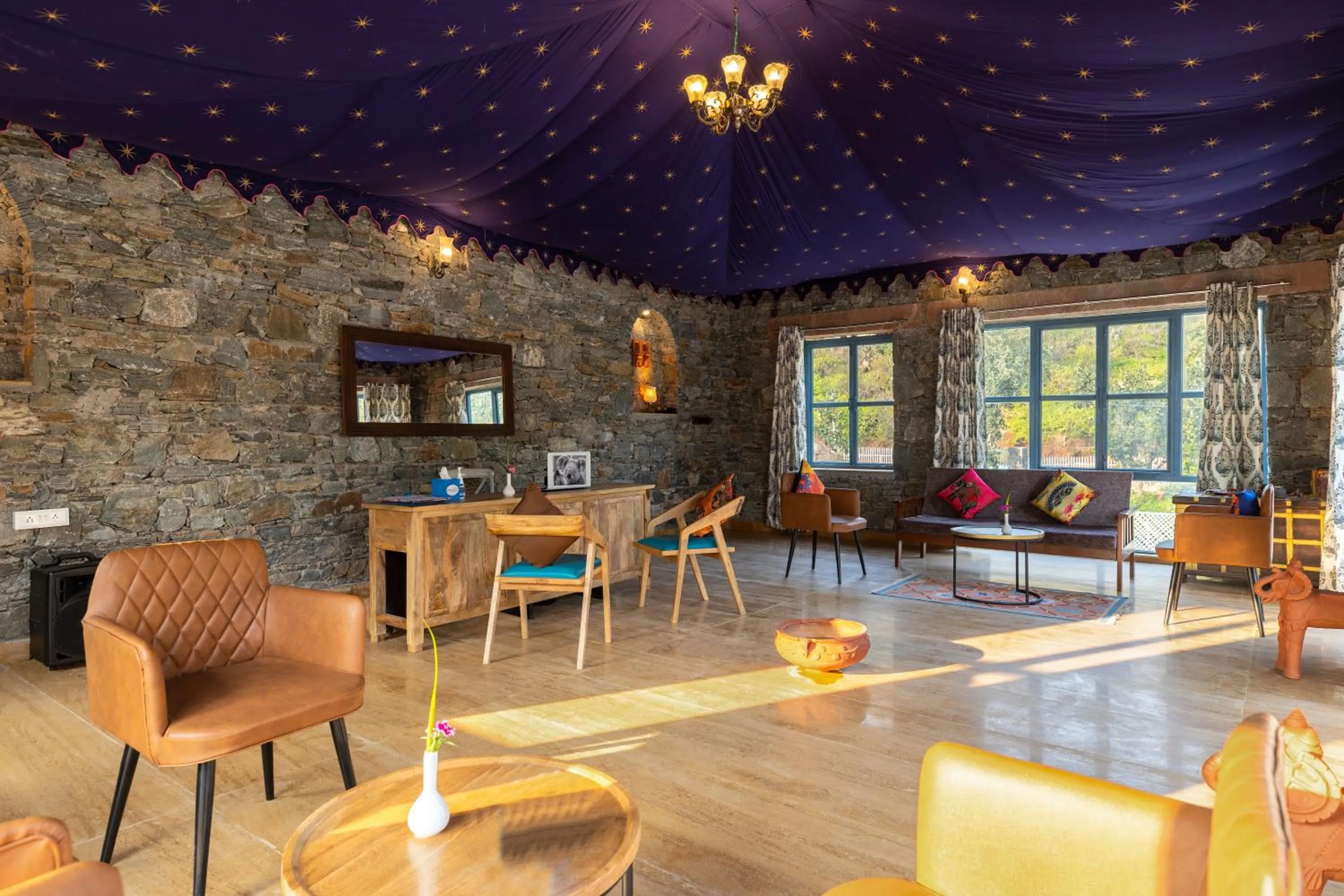 Lobby or reception in Turban Nature Wilderness , Kumbhalgarh