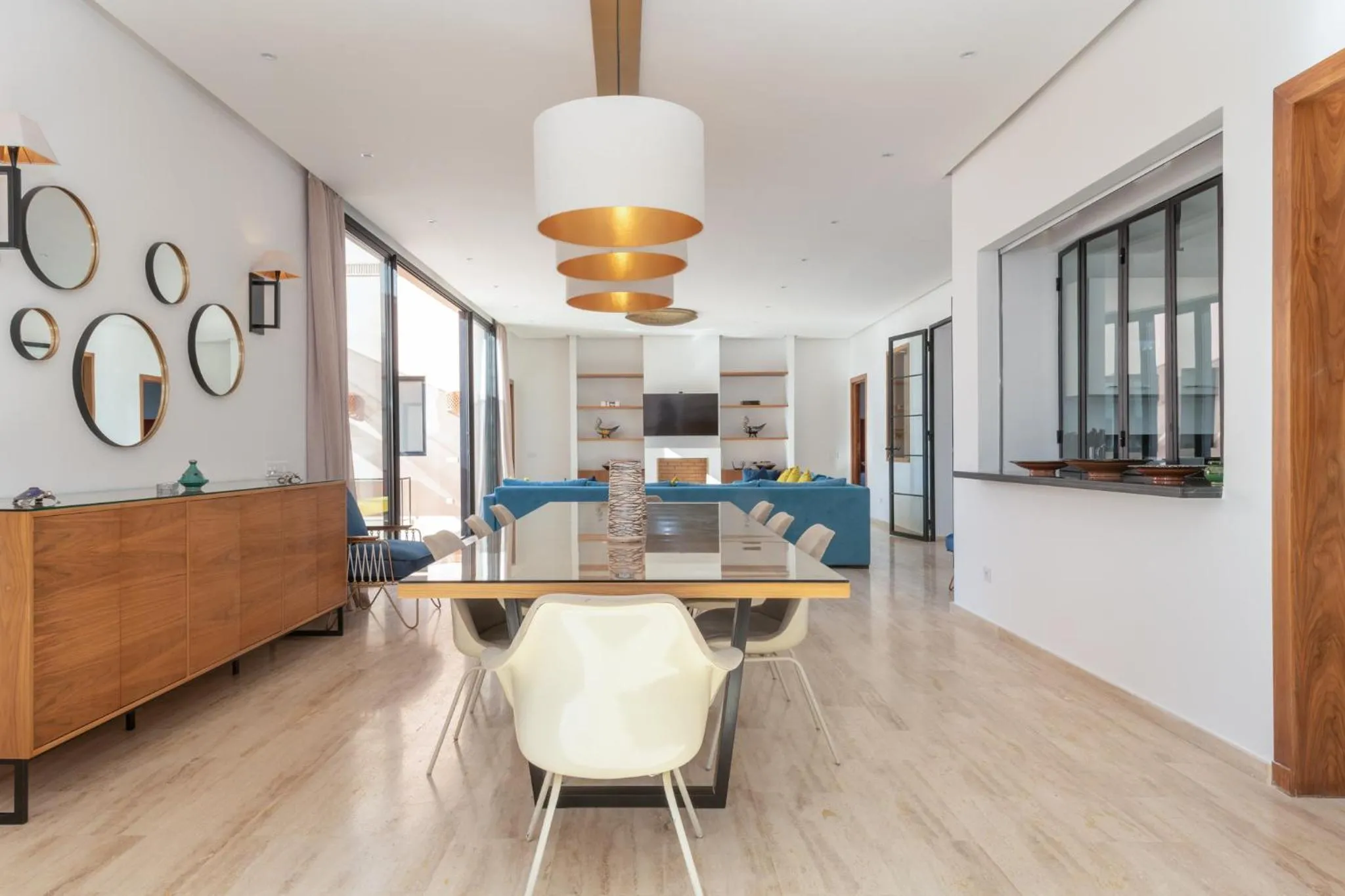 Dining area in Les Iris - Peaceful villa with heated private pool & hammam