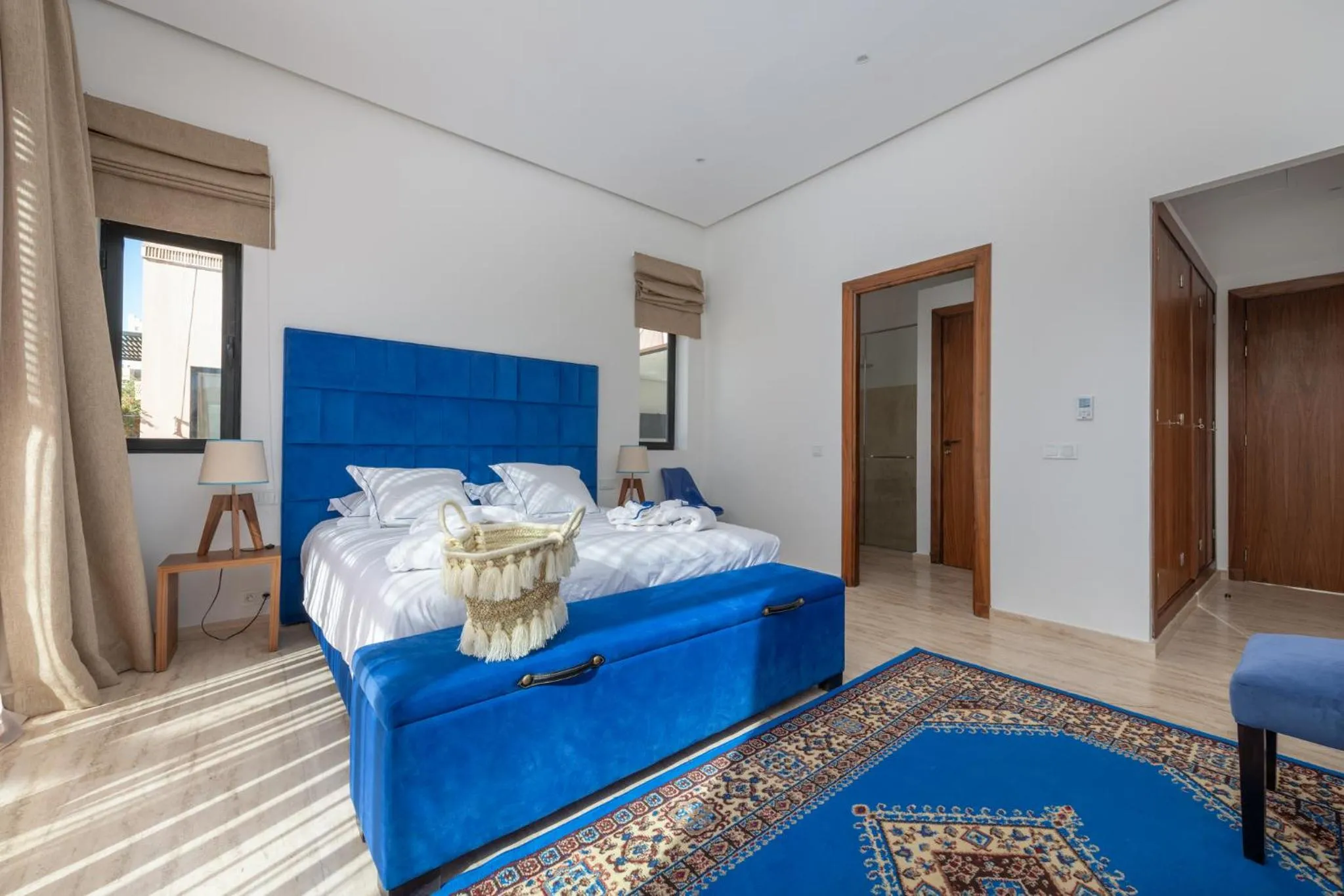 Bed in Les Iris - Peaceful villa with heated private pool & hammam