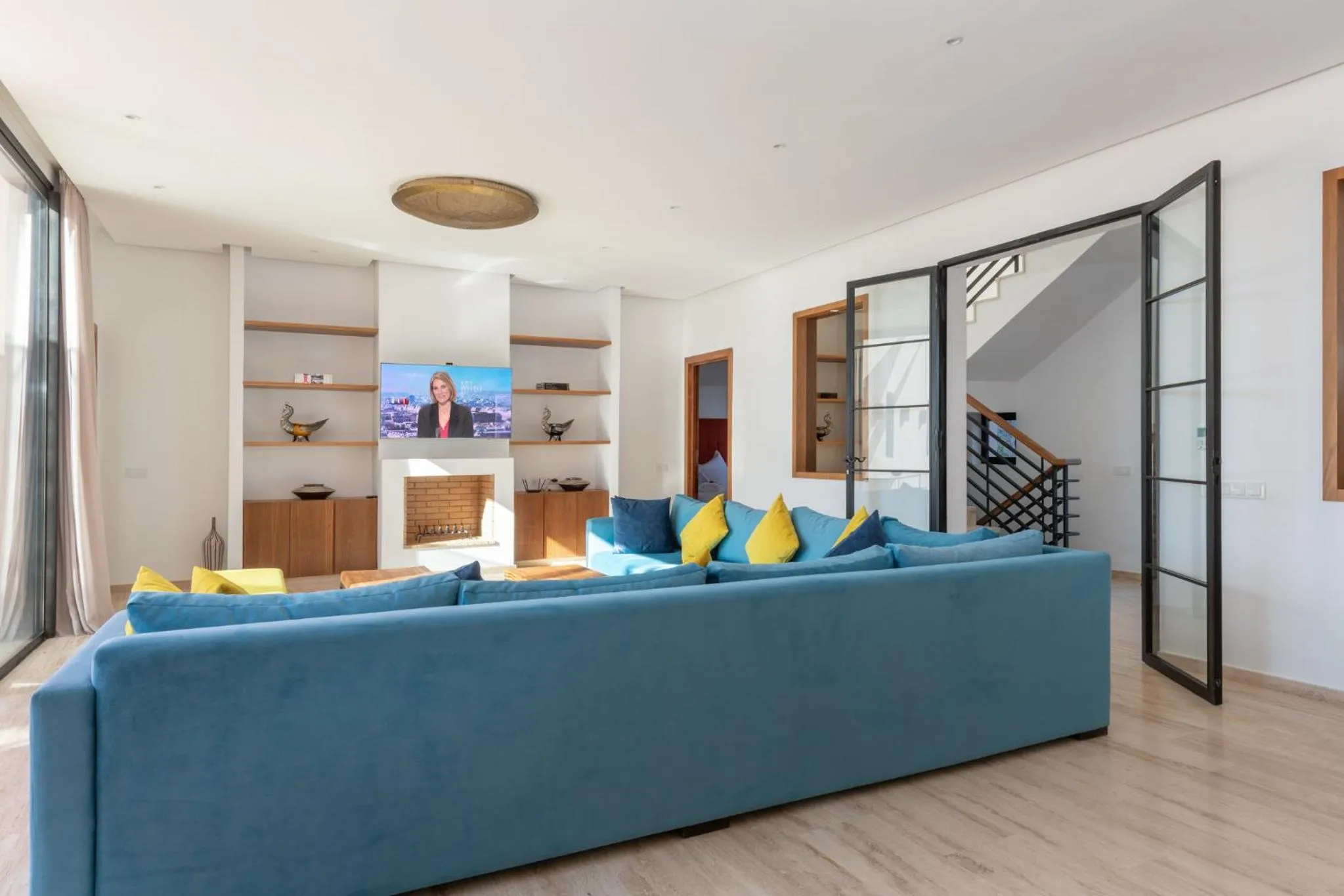 Living room in Les Iris - Peaceful villa with heated private pool & hammam